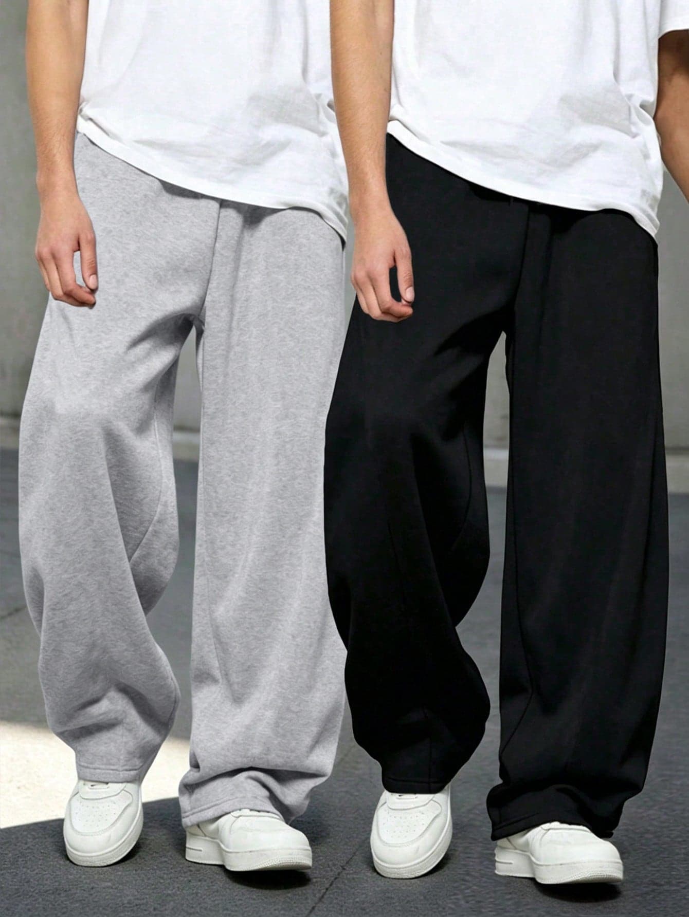 2pcs Boys' Casual Loose Sports Pants, Elastic Waistband, Soft Comfortable Fabric, Suitable For School And Daily Wear All Season