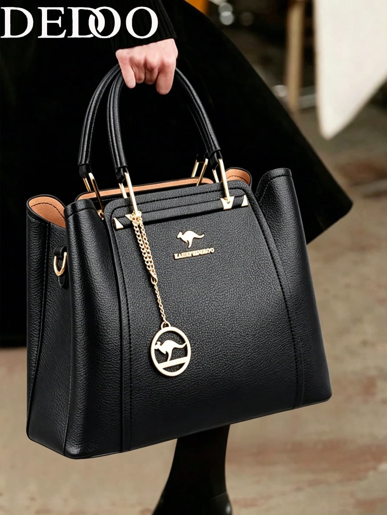 Dedoo 2026 High-Quality Luxury Designer Mother's Day Handbag Large Capacity Solid Color Crossbody Bag