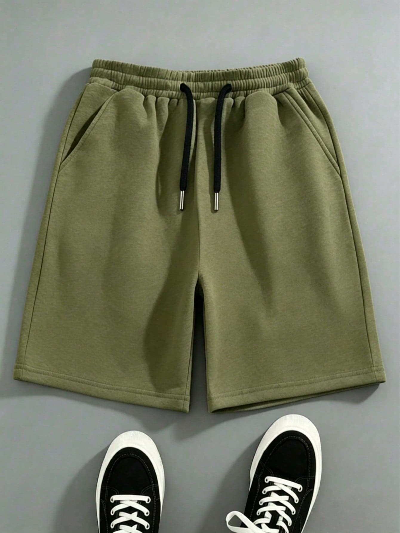 Teens/Boys' Loose Solid Color Shorts, Casual Sports Shorts, Suitable For Summer Wear