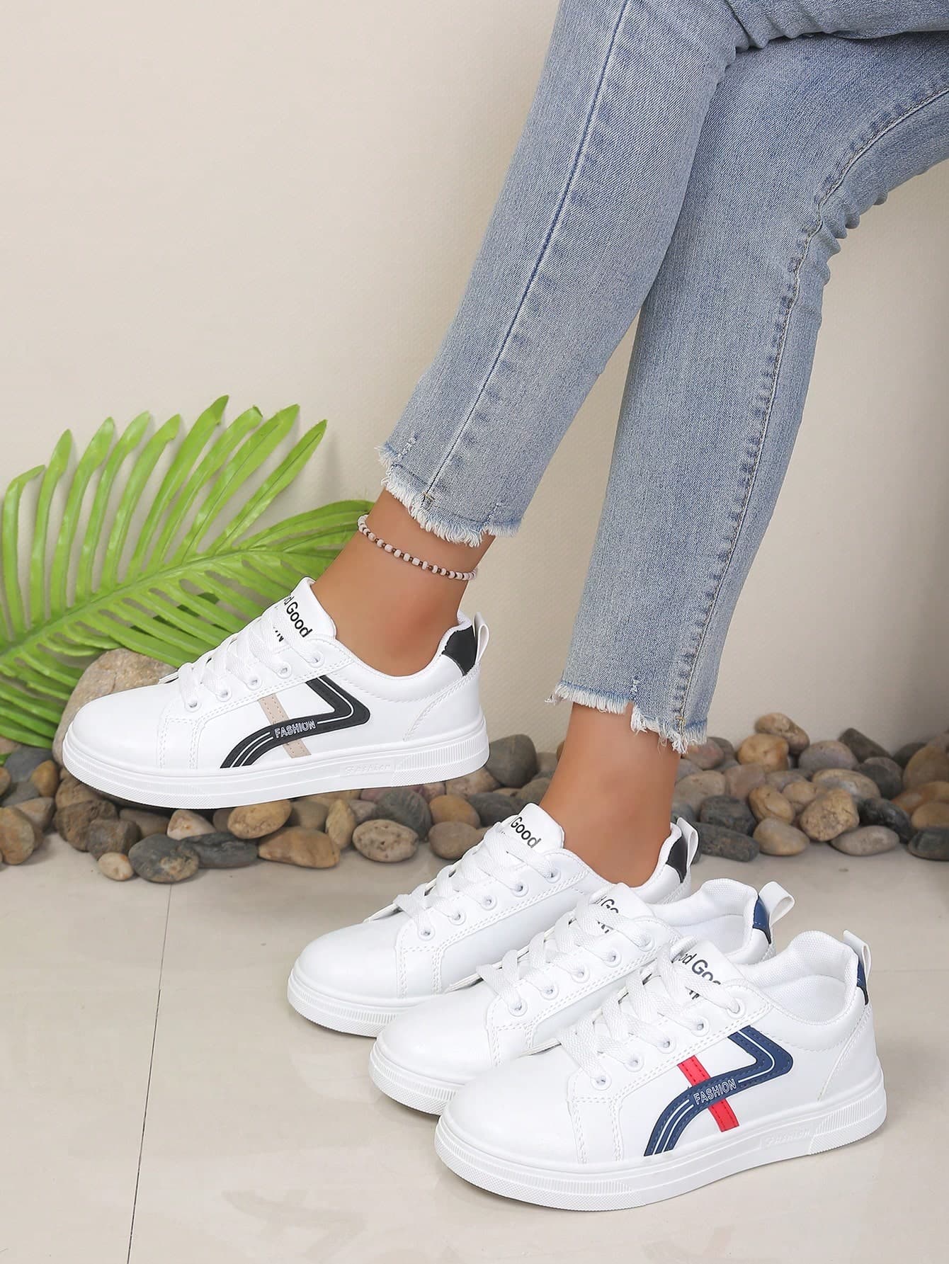 Women's New Lightweight Soft Bottom Casual Sneakers, Versatile Spring/Autumn Flat Non-Slip Vulcanized Shoes, Popular White Shoes