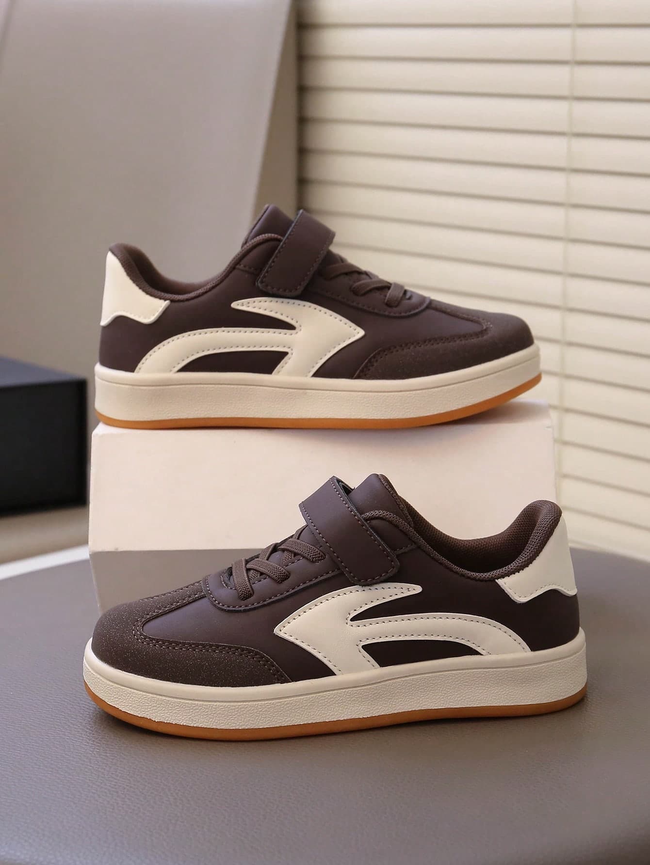 New Hook And Loop Sports Shoes For Boys, Comfortable Flat Shoes, Casual Sneakers