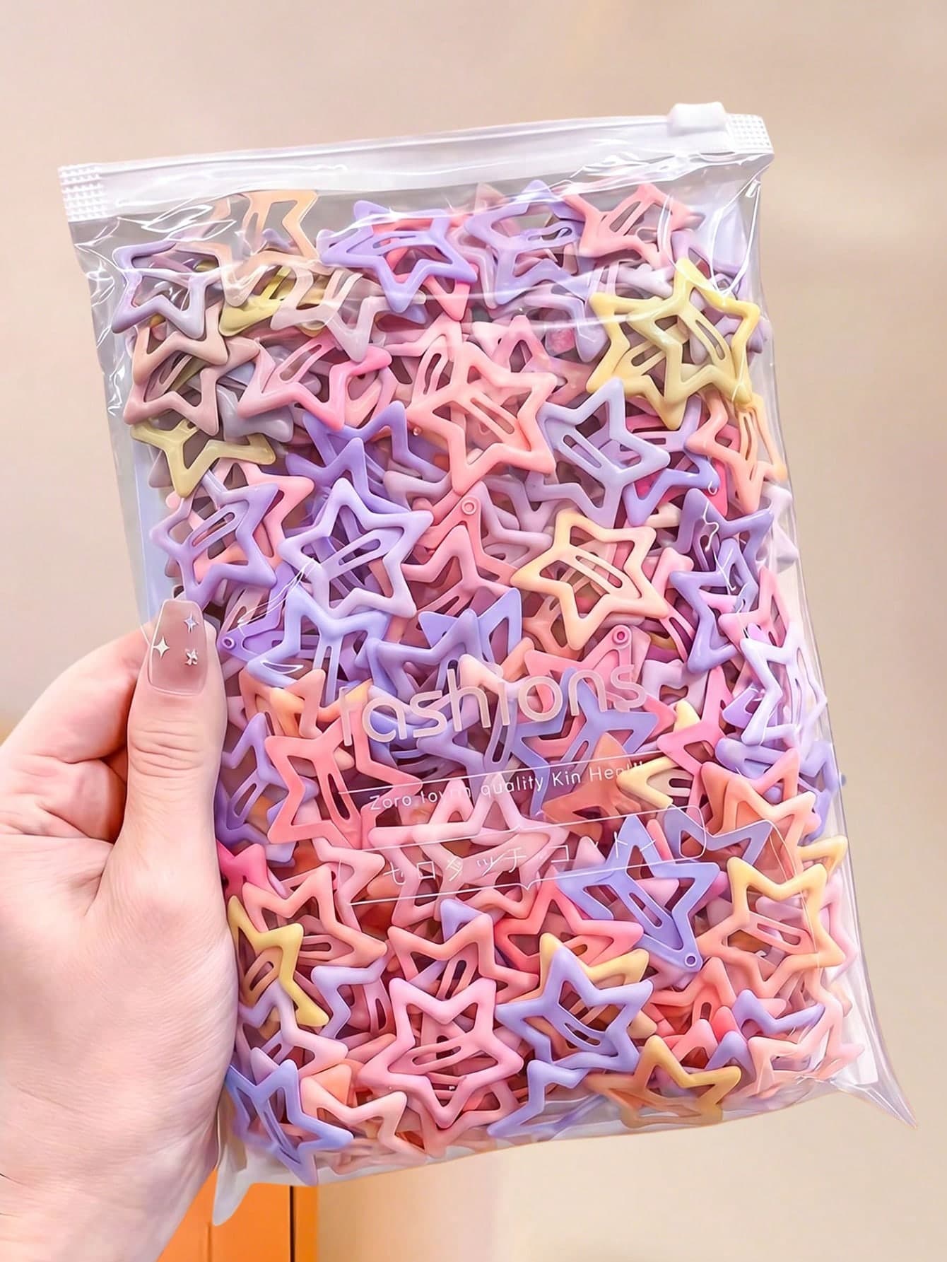 100/50/30/10pcs Cute Y2K Five-Pointed Star BB Clips, Colorful Hair Clips, Basic Hair Accessories - Suitable For Girls, Daily School, Party, Sports