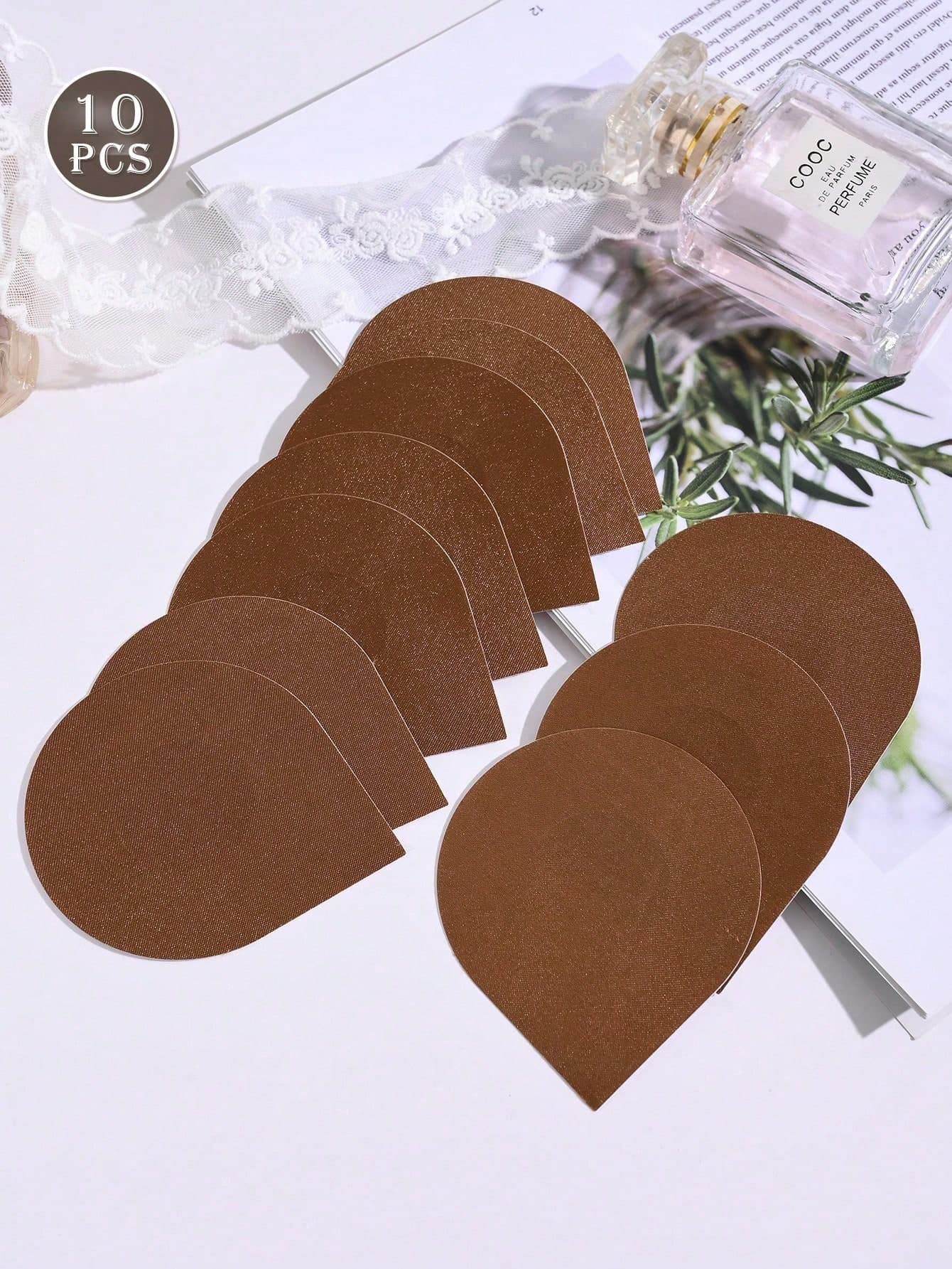 10pcs/Pack Disposable Nipple Covers, Seamless Breathable Self-Adhesive Invisible Bra, Women's Lingerie Accessories, Low-Cut Evening Dress, Bra, Lingerie Accessories, Anti-Exposure Nipple Covers, Wedding Photography Supplies, Wedding Dress Accessories