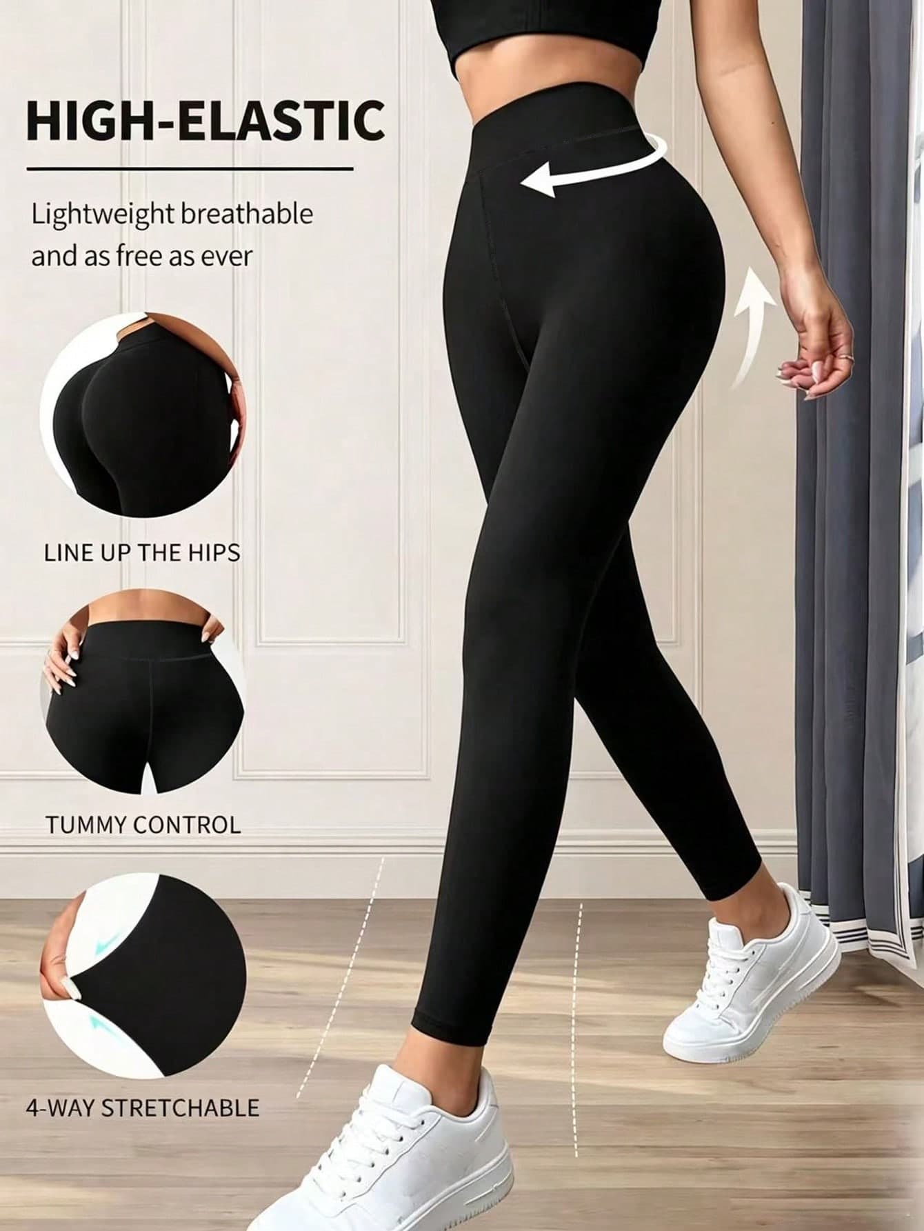 Women's Compression Tight Leggings, Naked Feeling Abdominal Compression Running Fitness Tight Pants, Sports Gym Yoga Pants