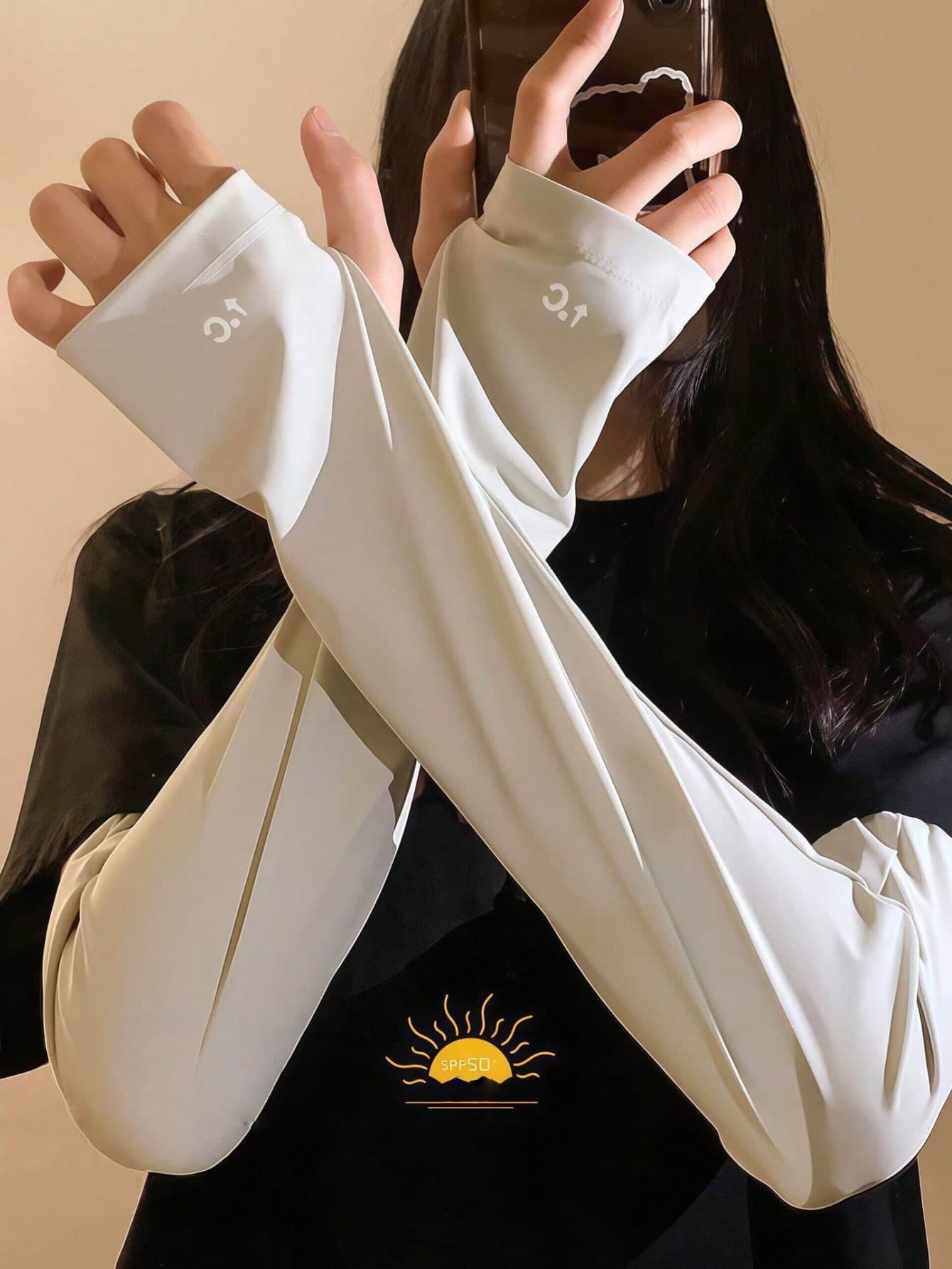 Unisex Loose Ice Silk UV Protection Arm Sleeves, New Breathable Anti-UV Arm Sleeves Suitable For Outdoor Activities Like Cycling And Driving