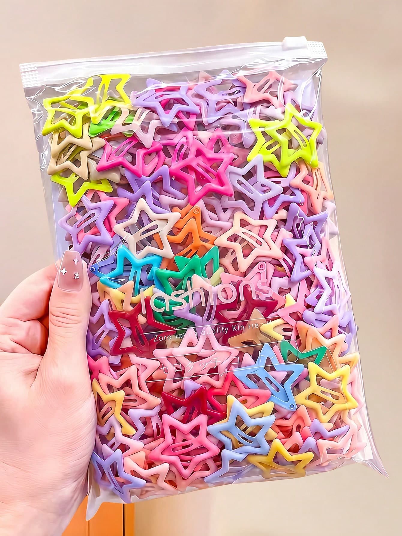 100/50/30/10pcs Cute Y2K Five-Pointed Star BB Clips, Colorful Hair Clips, Basic Hair Accessories - Suitable For Girls, Daily School, Party, Sports