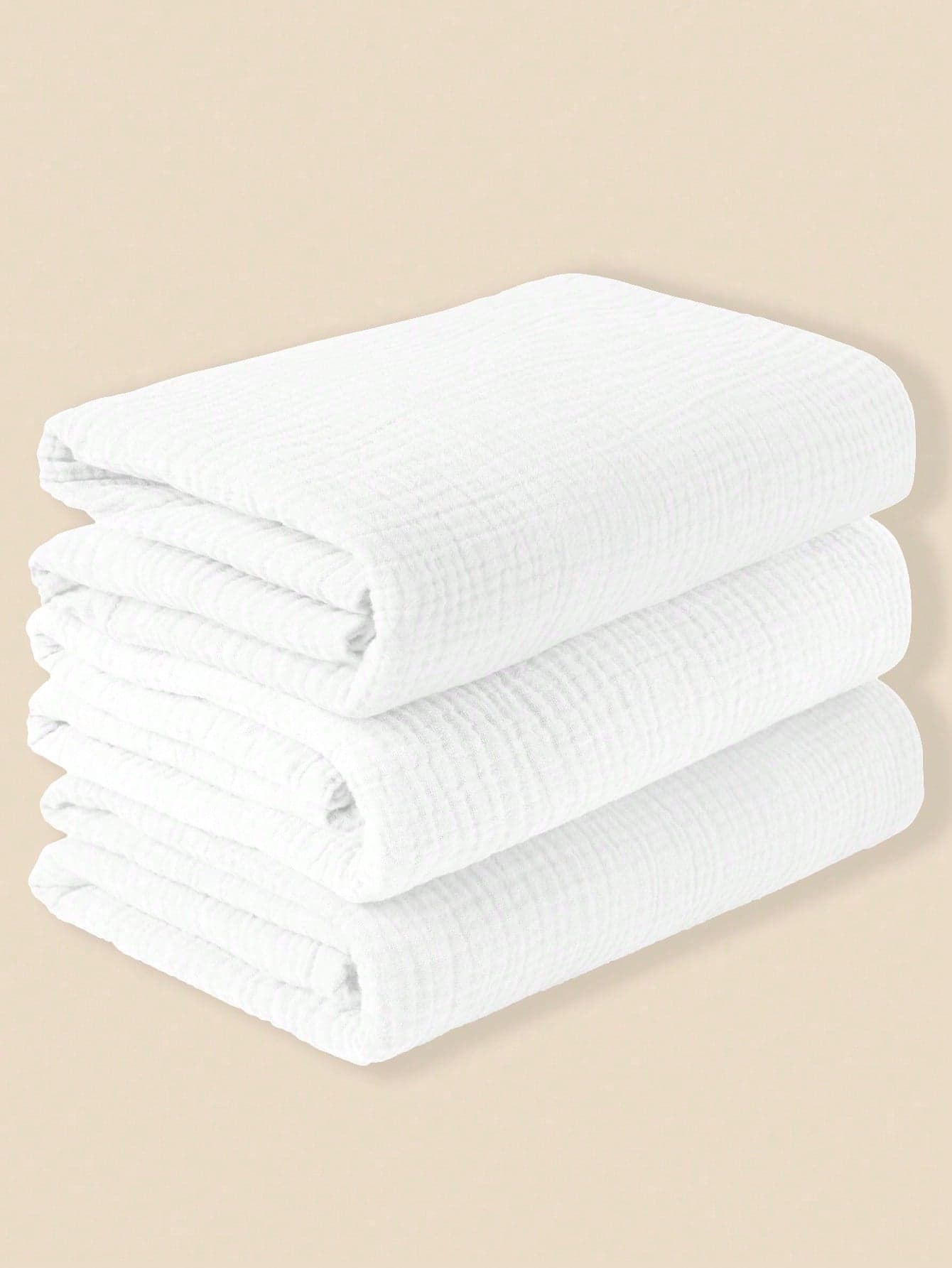 3pcs Baby Swaddle Blankets, Receiving Blankets, Newborn Wrap Shawls, Infant Stroller Cover Blankets (Unisex), Muslin Swaddle Wraps, Lightweight Nursery Bedding