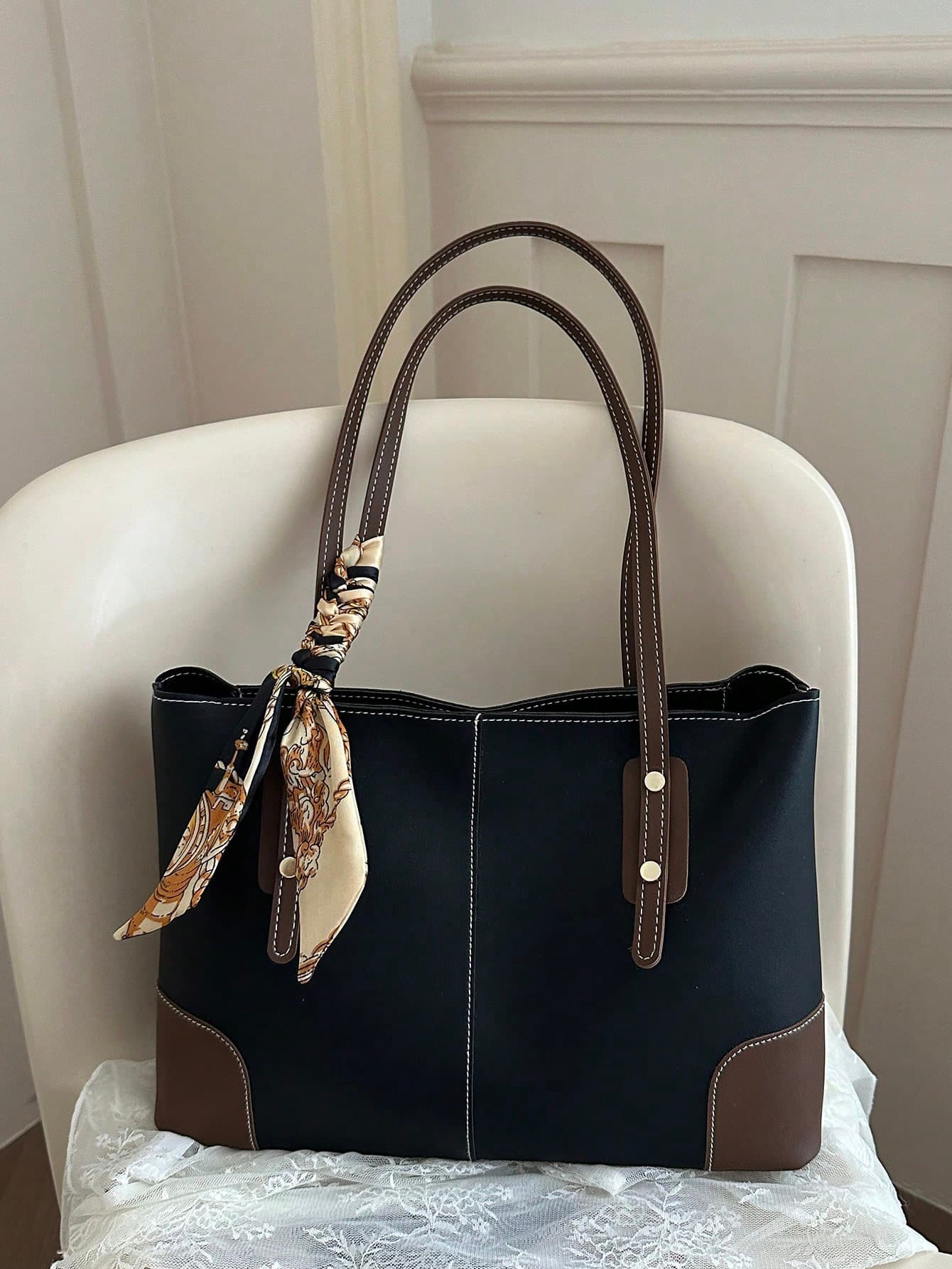New Arrival Luxury Solid Color Versatile Women Shoulder Tote Bag,Business Professional Women