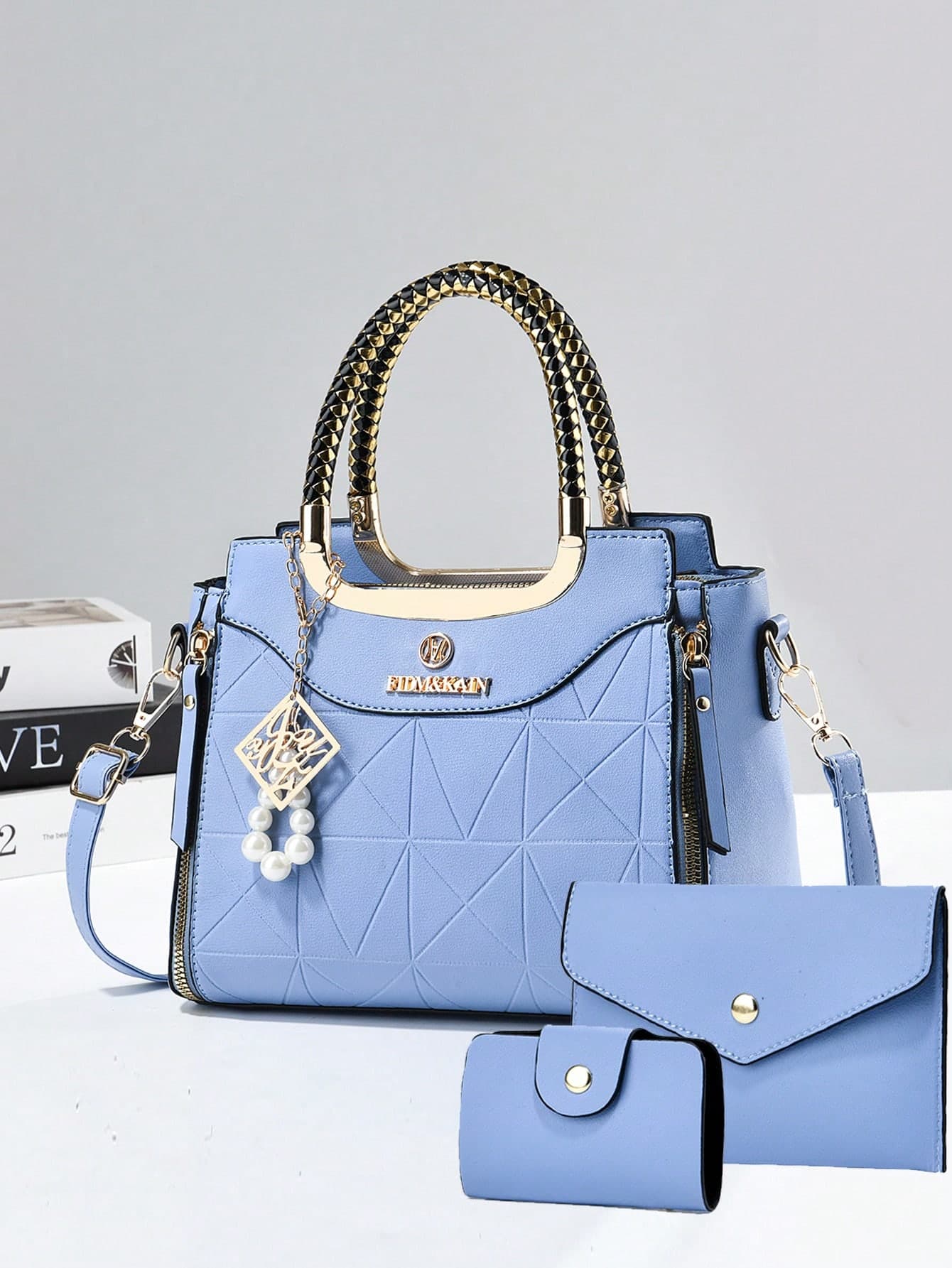 3pcs Women's Fashion Set - Handbag, Shoulder Bag, Crossbody Bag