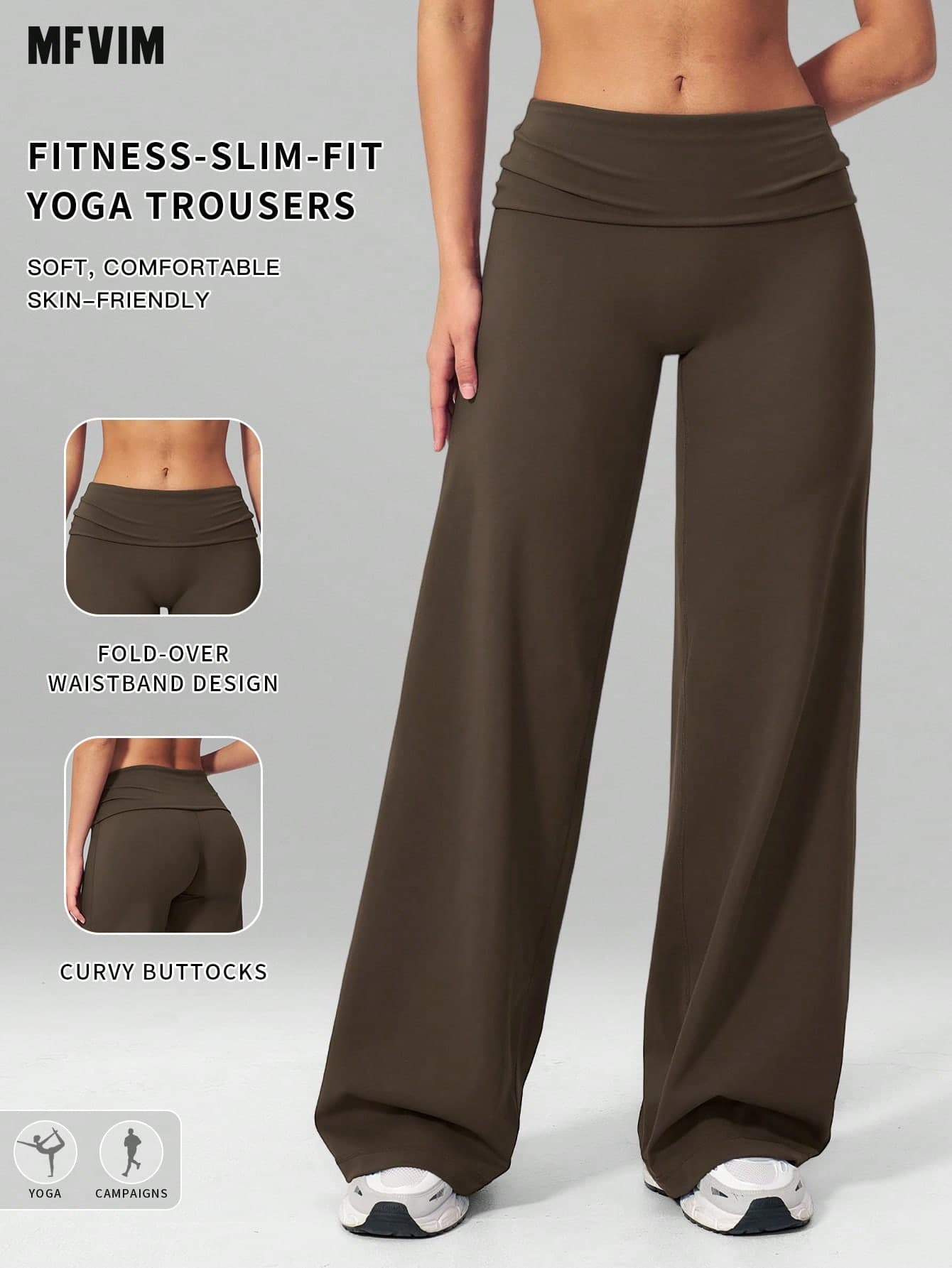 MFVIM Women's Slimming Loose Wide Leg Casual Pants Outdoor Running Sports Pants Versatile Soft Skin-Friendly