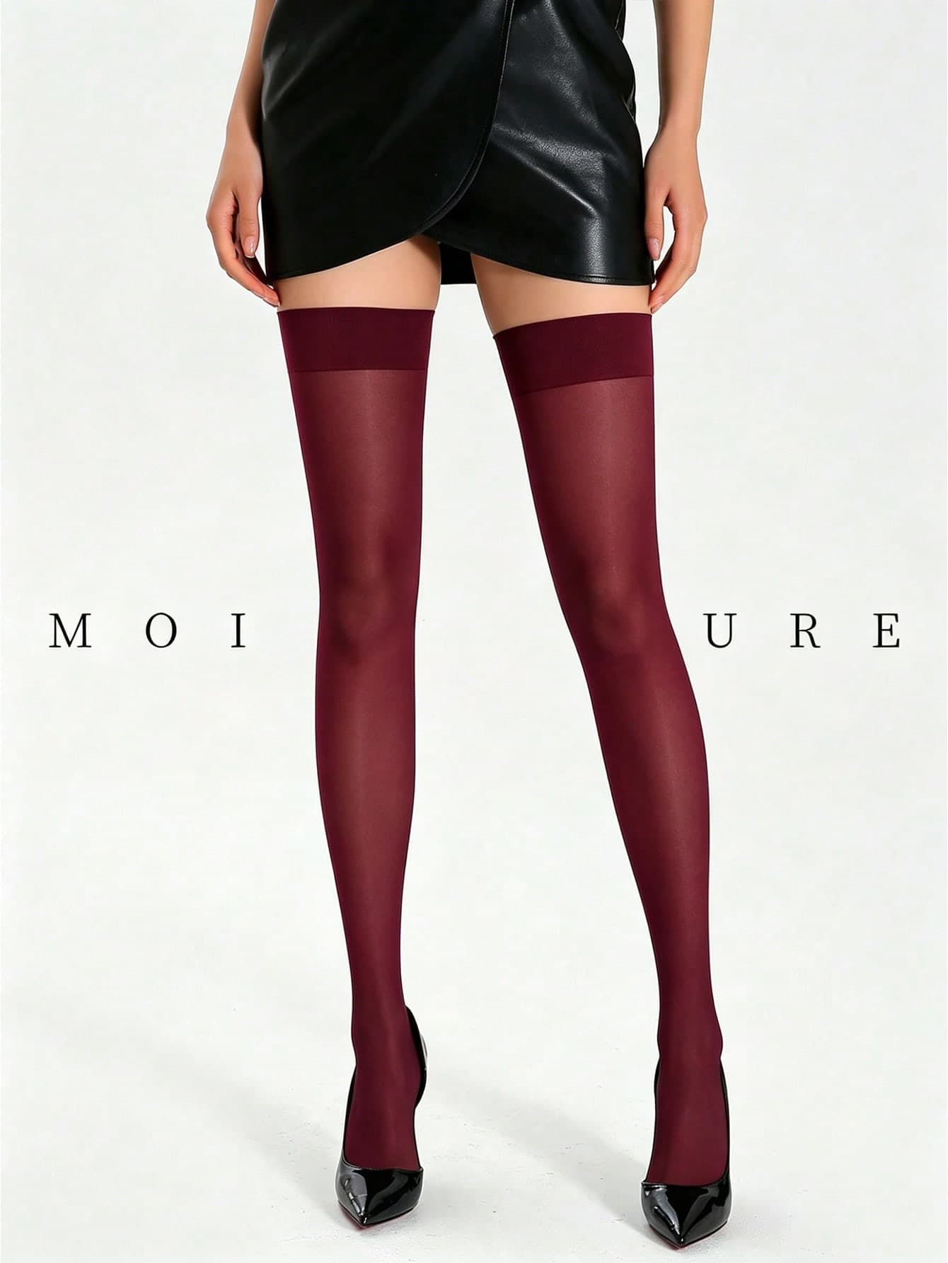 MOIRÉALLURE 1Pair Of Thigh-High Stockings Suitable For Daily Commute, Nightclub And Various Styling Needs