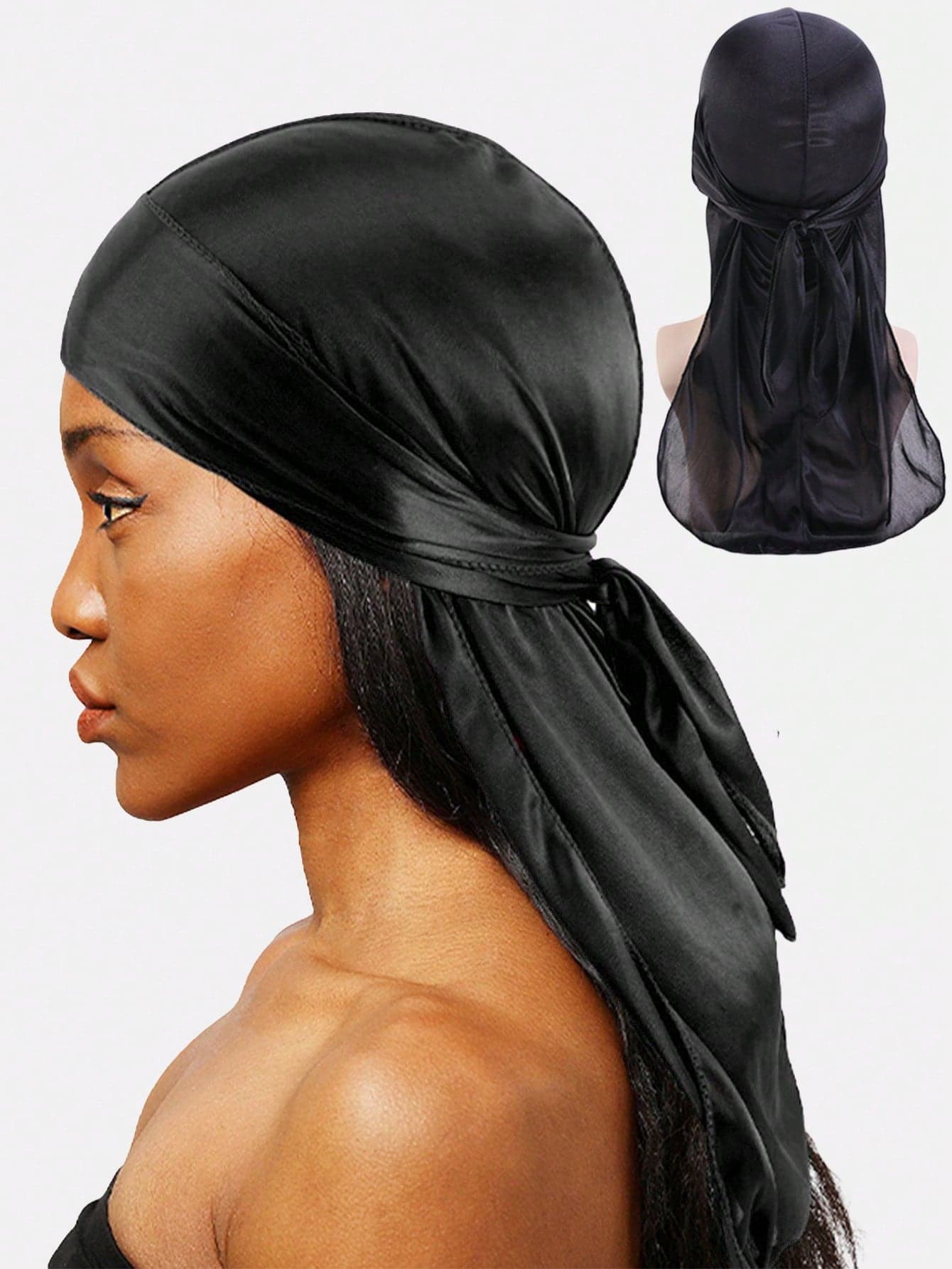 1pc Women Simple Solid Hat Silk Bonnet Satin Bonnet Hair Sleep Cap Sleep Bonnet