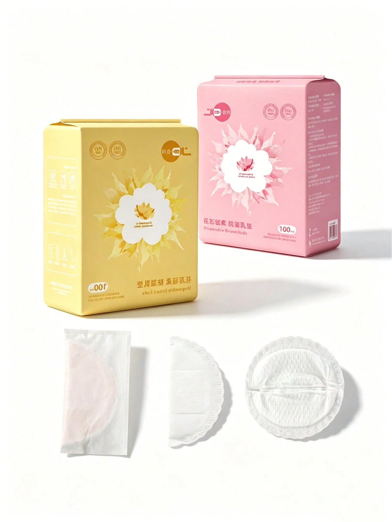 [Skin-Friendly & Soft] Honeycomb Nursing Pads, Disposable Ultra-Thin Breathable Breast Pads, 100pcs Large Capacity For Breastfeeding Mothers