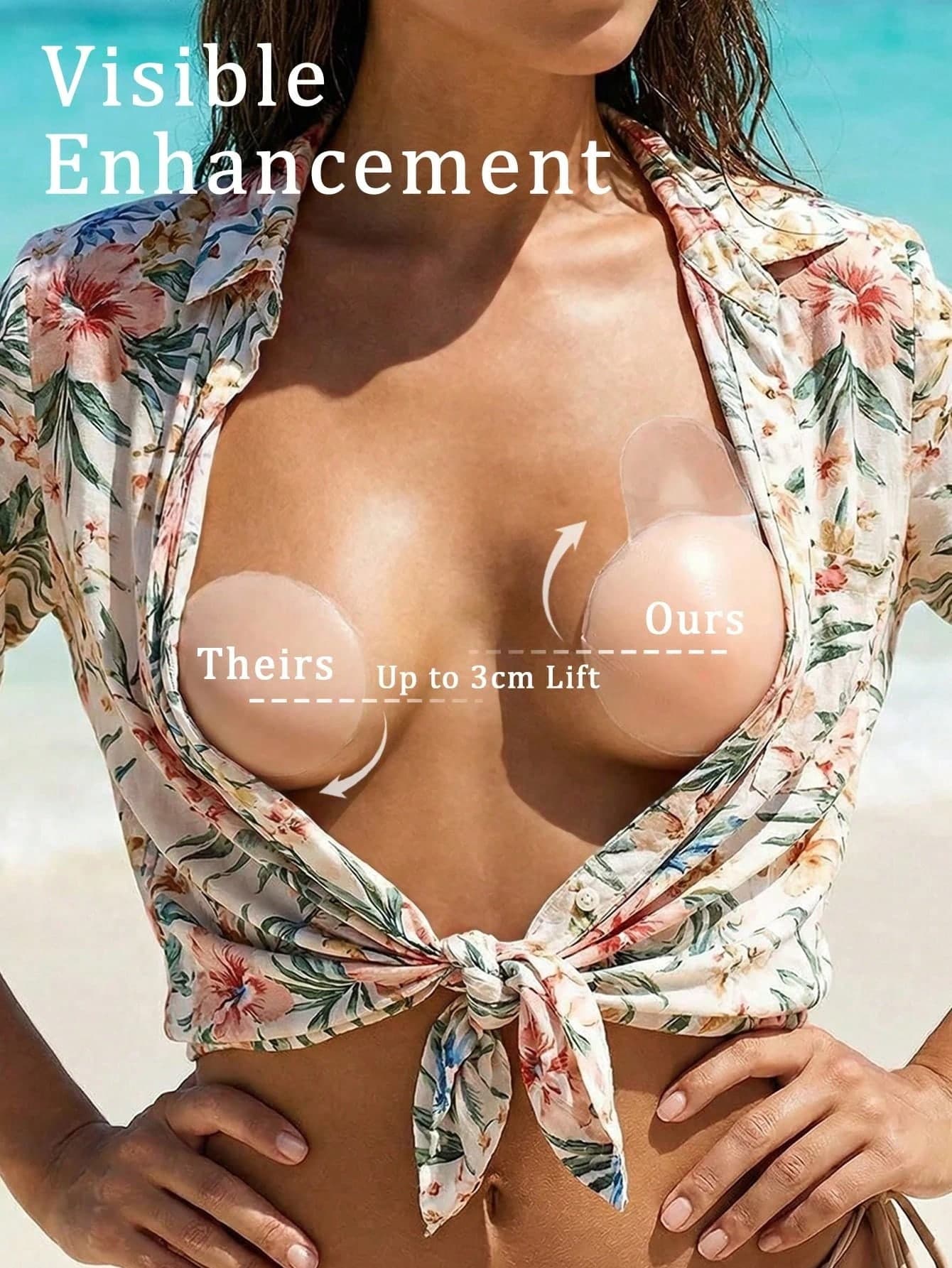 5 Pairs Cuttable Breathable Nipple Pasties, Seamless Anti-Chafing Covers For Summer Camis