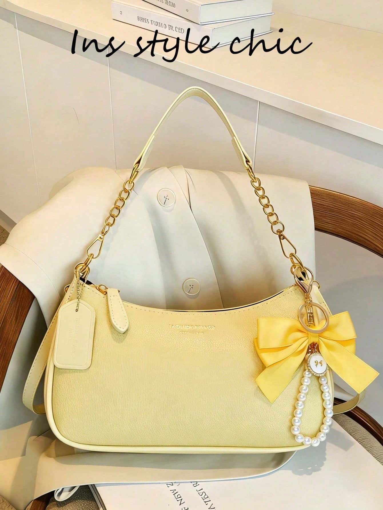 Livesso Classic And Fashionable Women's Shoulder Bag Multi-Functional Waterproof PU Material