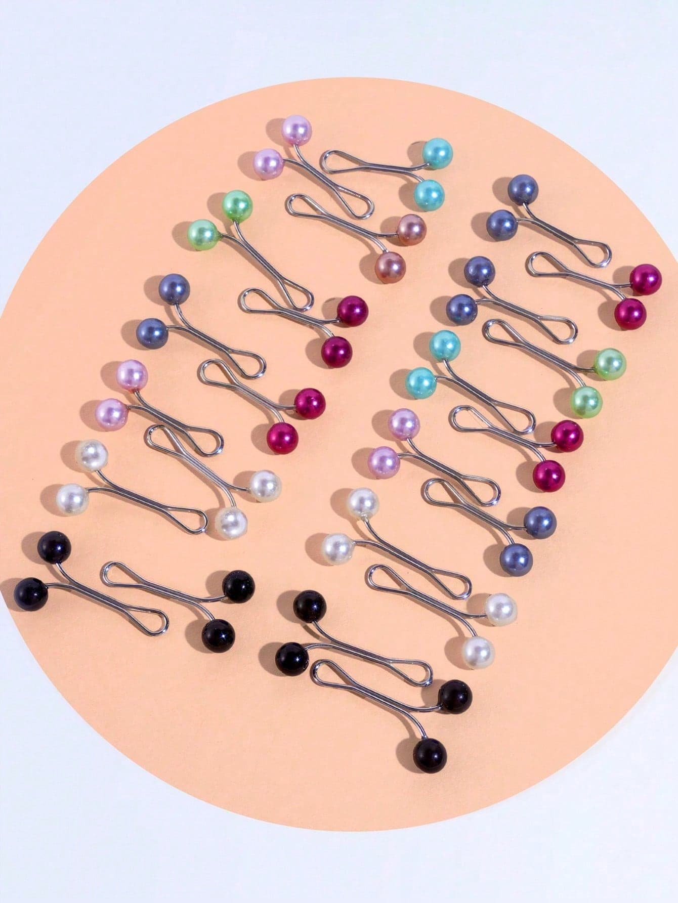 48pcs/36pcs/24pcs/12pcs Women's Brooches, U-Shaped Headscarf Clips For Wedding Dress Decoration, Pins, Buttons, Scarf Clips, Shawl Pins, Daily Gift Accessories