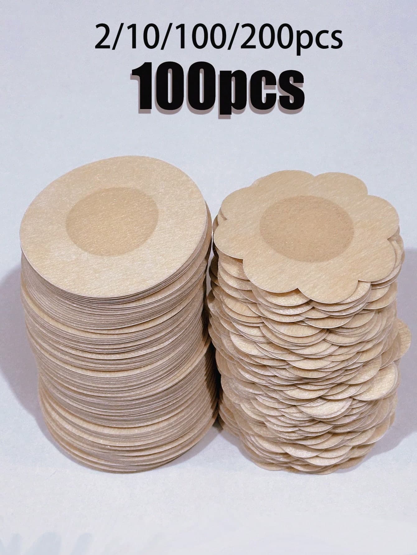 2/10/100/200pcs Disposable Nipple Covers, Seamless Breathable Self-Adhesive Invisible Breast Pads, Suitable For Women's Low-Cut Evening Dresses, Bra Accessories, Prevent Exposure
