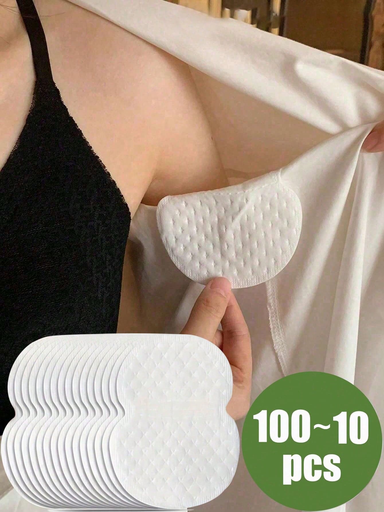 100/10pcs Underarm Sweat Pads, Disposable Sweat Absorbing Pads, Highly Breathable, Invisible Sweat Absorption, Lightweight, Comfortable Odorless, Easy To Use, Suitable For Men And Women, Ideal For Hot Summer (10pcs/20pcs/50pcs). Essential For Travel, Sports, Outdoor Activities, Summer, Also Can Be Given As Christmas Gifts.