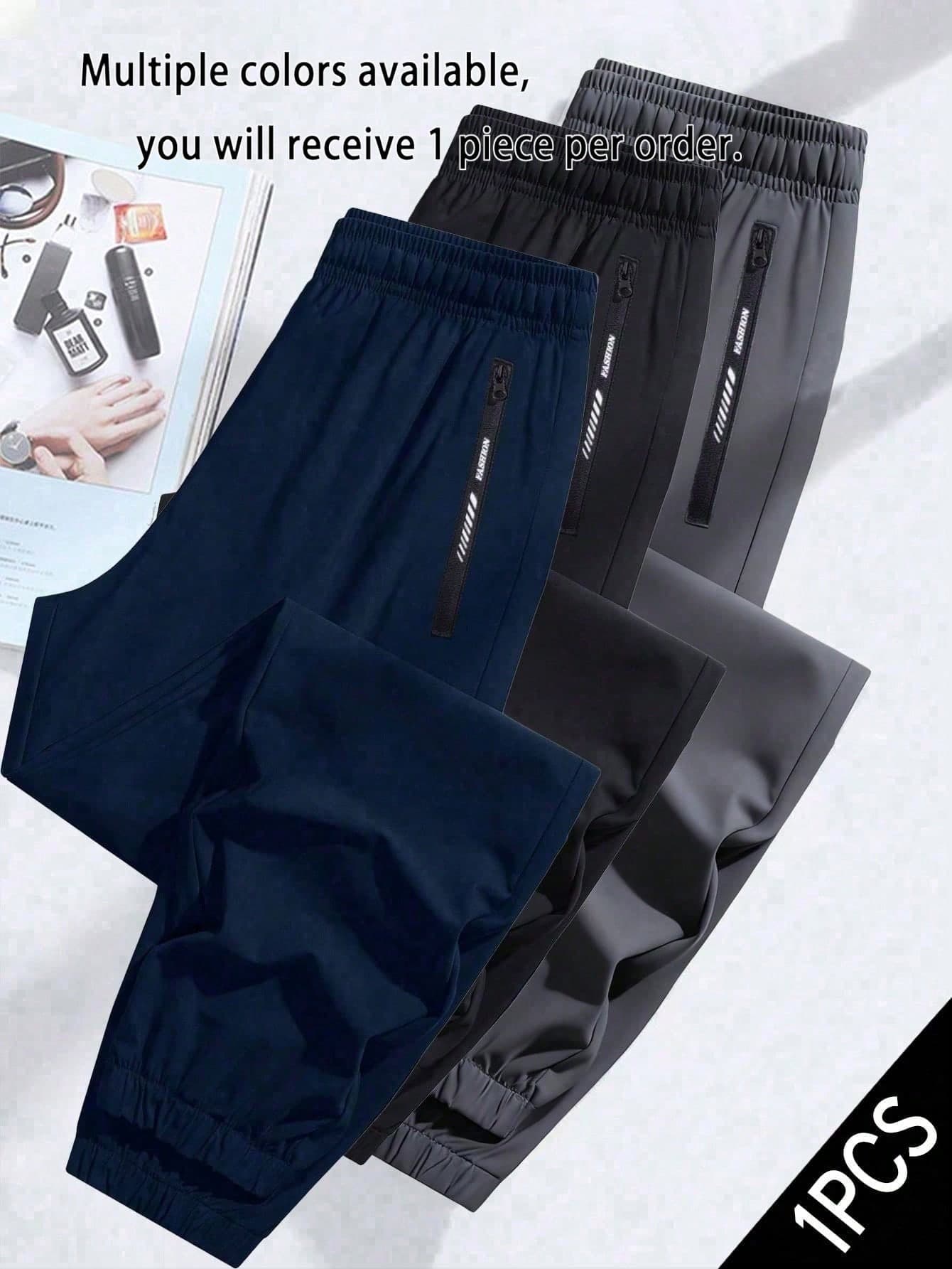 1pc Teen Boys Outdoor Casual Sports Drawstring Waist Loose Fit Pants