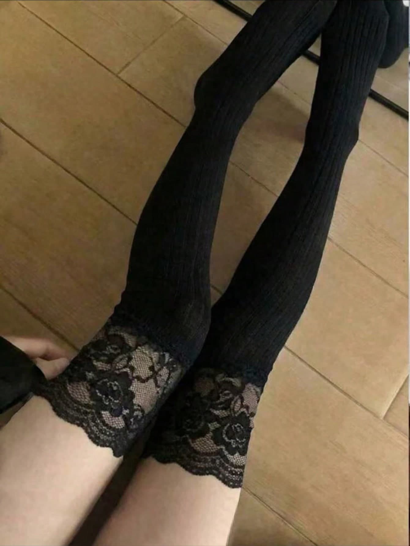 Black Skin Tone Two-Pack Women's 300D Classic Plus Size Tights High Elasticity Solid Color Leggings