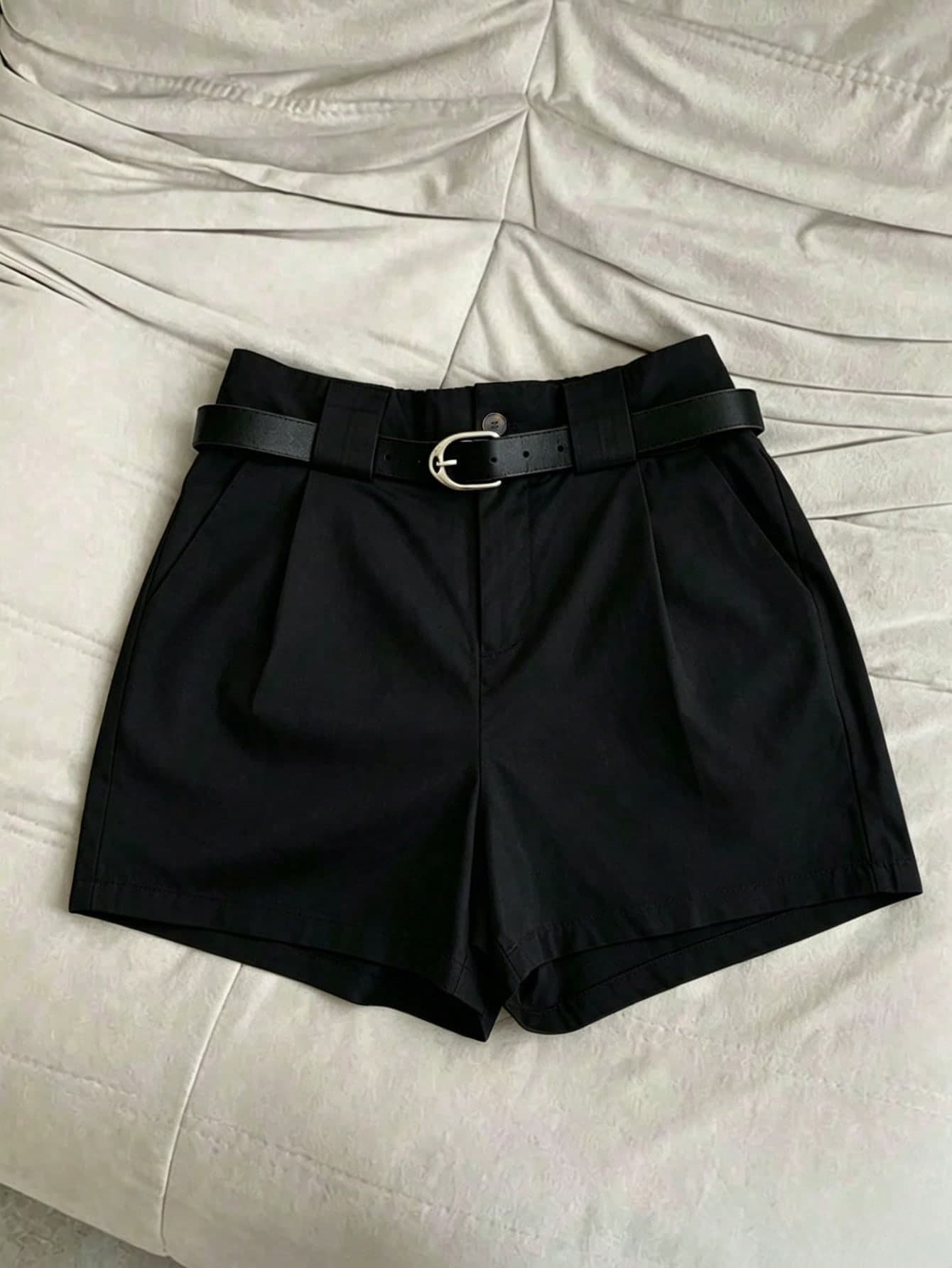 New Women's Classic High-Waist Pleated A-Line Shorts, Summer Versatile Must-Have Item. These Slimming Casual Shorts Are. Sports