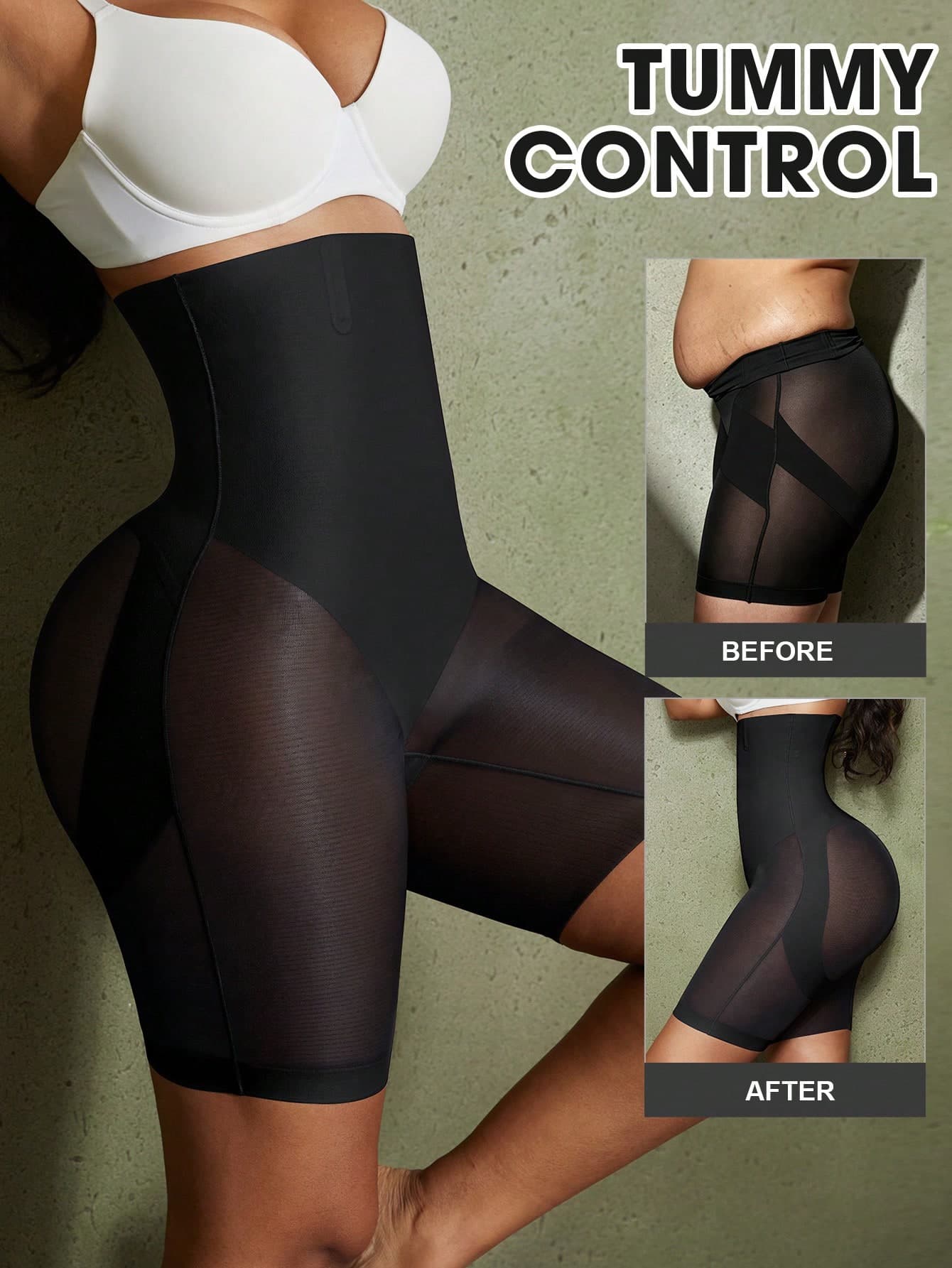 1pc Women's Shapewear Panties, Abdominal Control, Flat Tummy, Waist Training, Butt Lift Shorts, Underwear MOVWIN