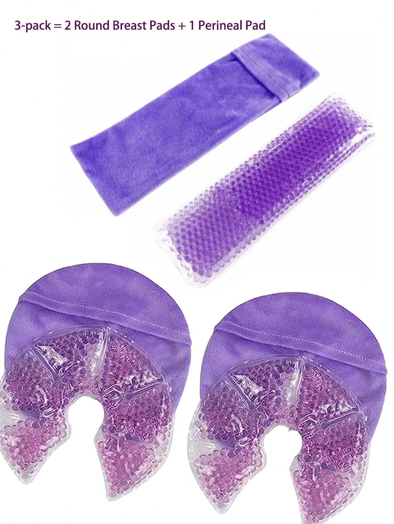 Reusable Care Gel Ice Pack Breast Pads And Perineal Cooling Pads, Cold And Hot Therapy Set, Comfortable Fit, Soft Texture, Ideal Postpartum Gift, Pregnancy Gift, Postpartum Essential, Helps Relax And Feel More Secure, Products For Married Couples