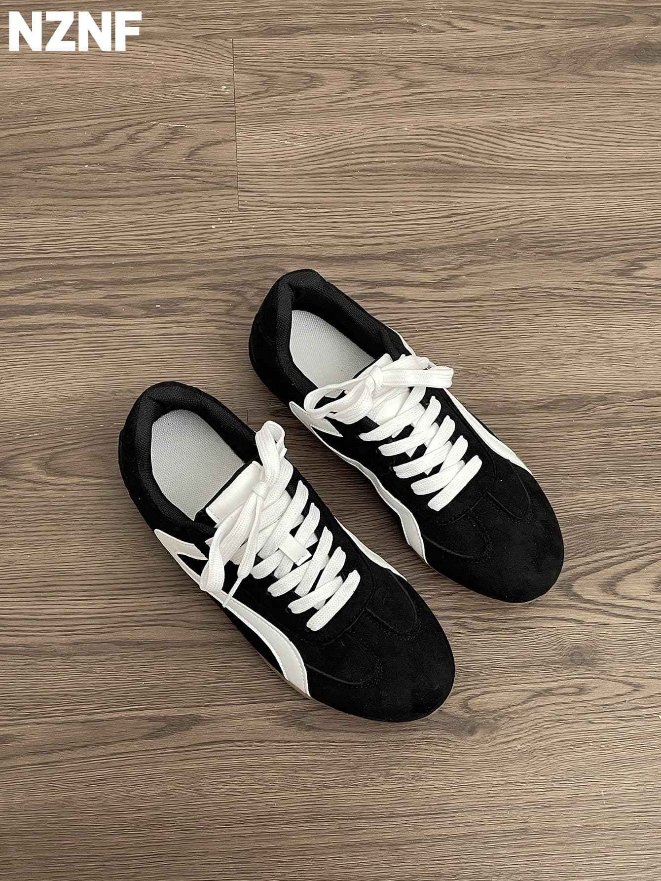 NZNF Premium Flat German Trainer Shoes For Women, New Autumn Style, Versatile Sports Sneakers To Pair With Skirts