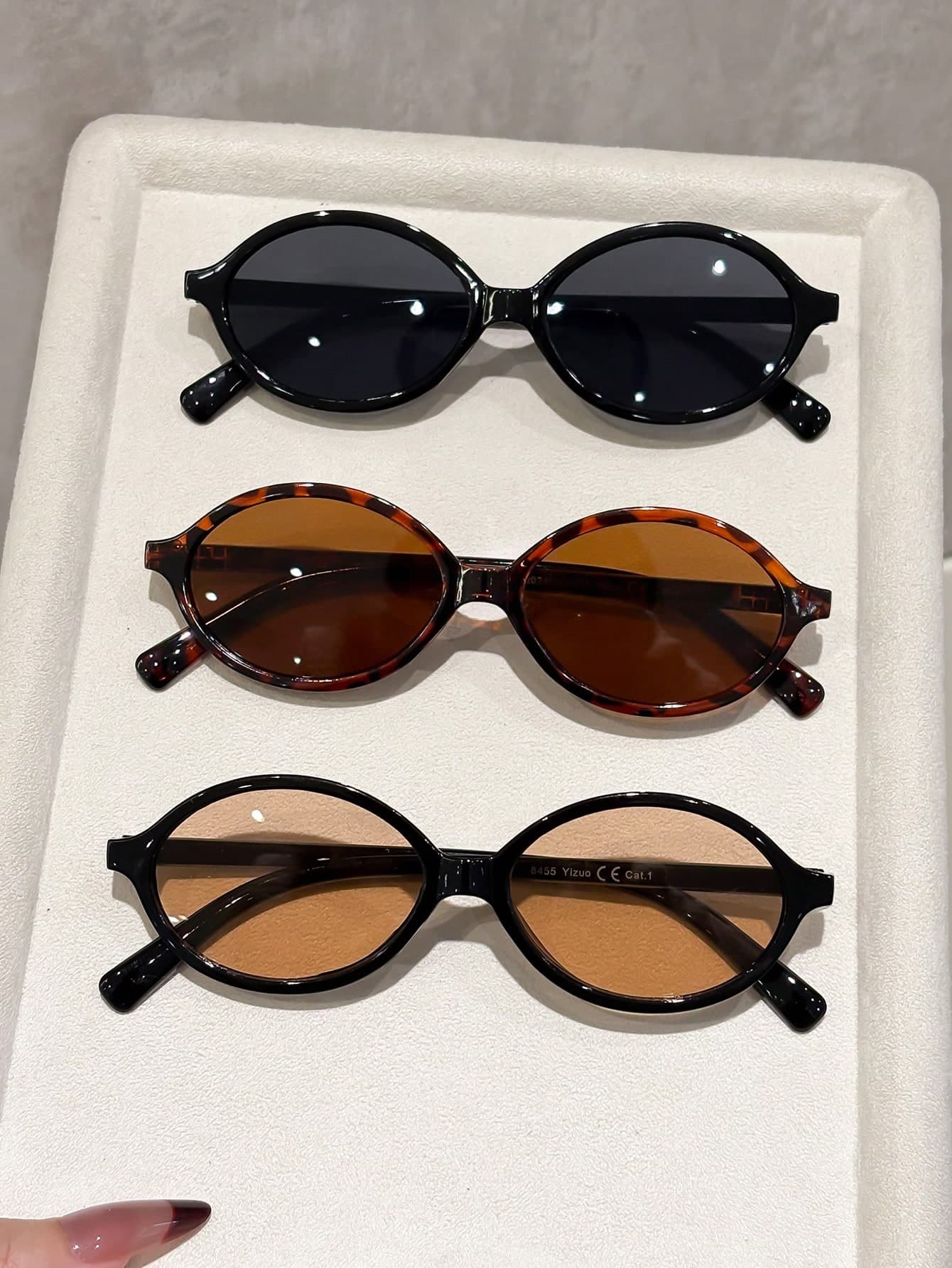 3 Pairs Classic Personalized Leopard Print Oval New Retro Women's Sunglasses, Suitable For Driving, Fishing, Boating, Street Photography, Music Festivals, Tropical Beach Vacations, Outdoor Leisure Activities, Etc., Suitable For All Face Shapes