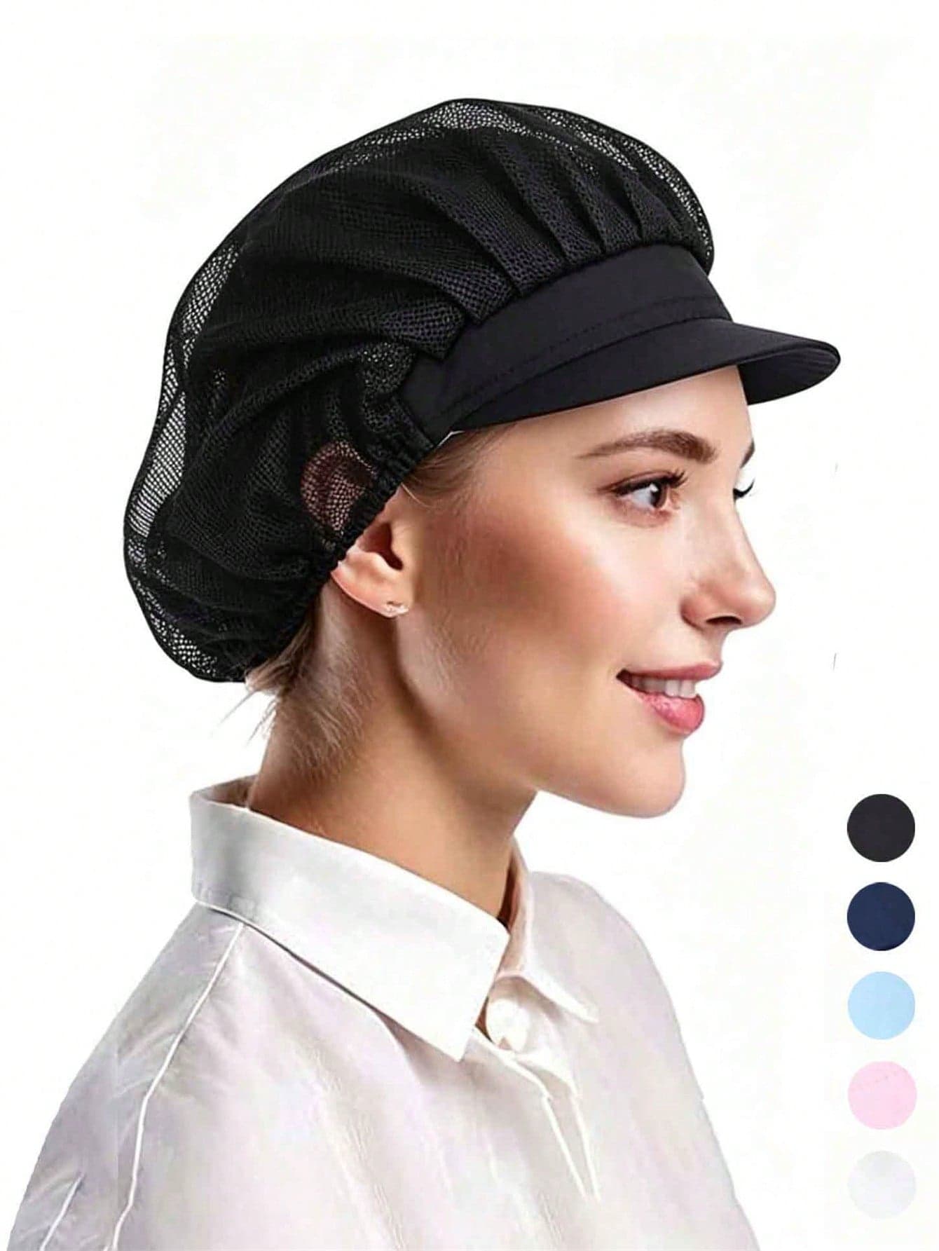 5/2/1pc Chef Hat Kitchen Cooking Chef Hat Food Service Hair Net