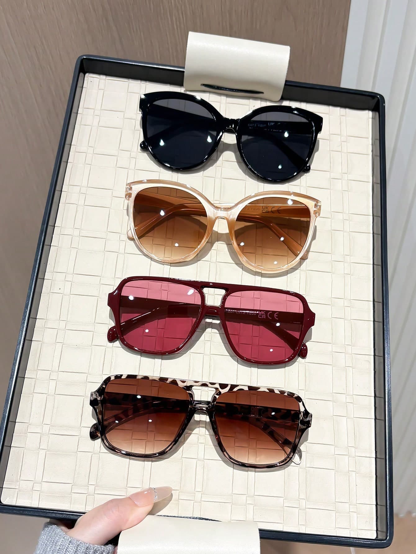 4 Pairs Classic Bohemian Style Fashion Design Multifunctional Elegant Women's Fashion Glasses, Suitable For Street Photography, Tropical Beach Vacation, Outdoor Leisure Activities, Driving, Etc., Suitable For Various Face Shapes