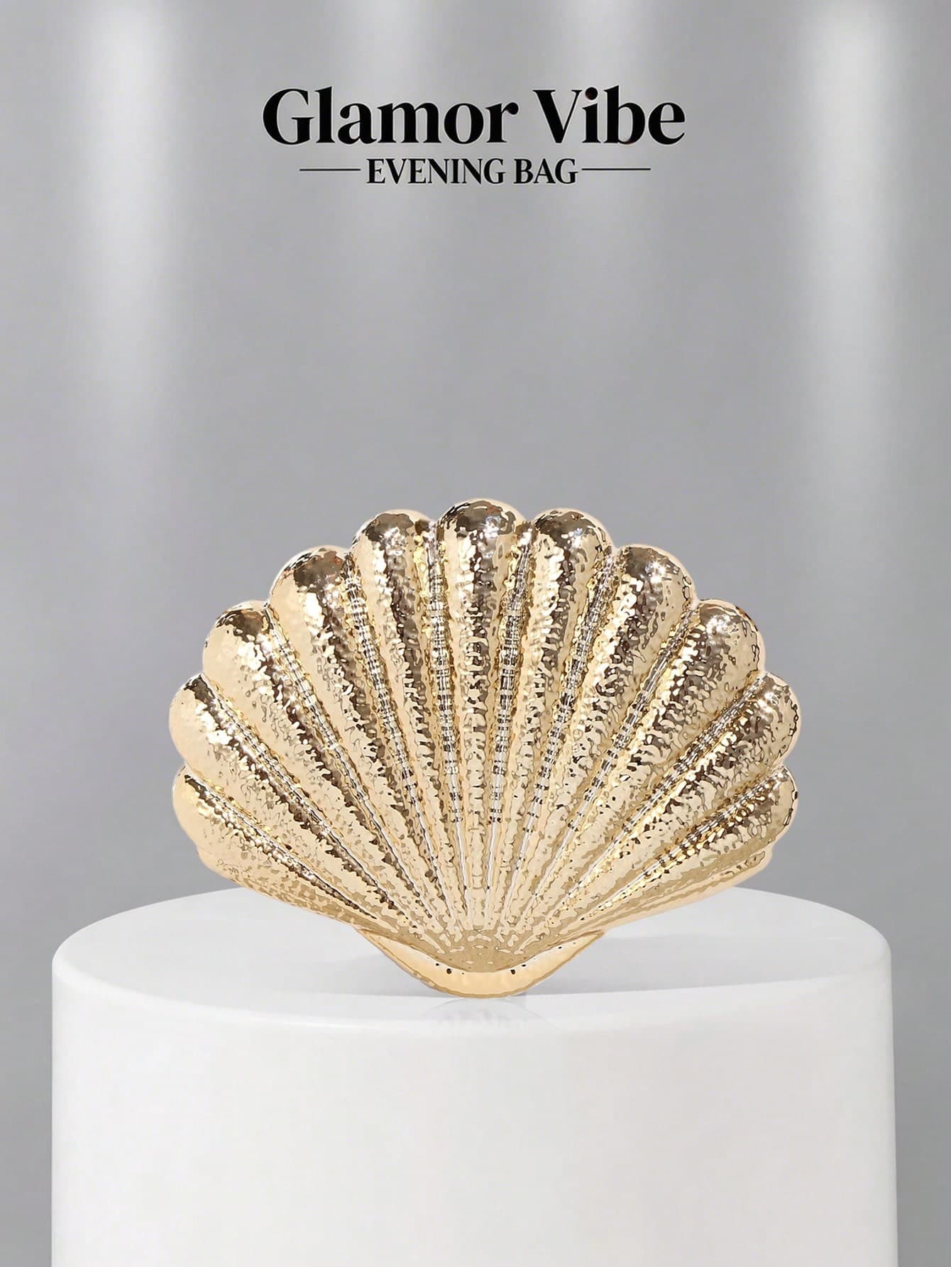 Glamor Vibe Vintage Metal Box Design Evening Clutch, Gold Mini Handbag For Formal Occasions, Parties, Proms, Unique Style Women's Shoulder Bag
