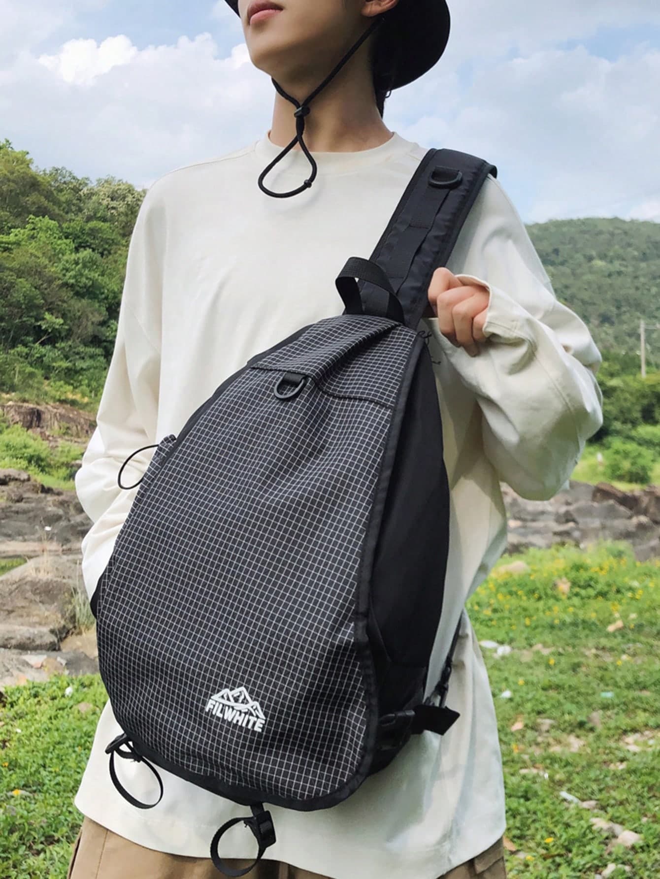 Large Capacity Men's Chest Bag Casual Hip Hop Travel Universal Crossbody Bag Nylon Storage Shoulder Bag Waist Bag Business Casual Valentine's Day Black Bag School Bag Shoulder Bag Angular Multifunctional Casual Hiking Travel Large Capacity Multifunctional Outdoor Portable Casual Gift Gift Elegant Vacation Funny Gift Christmas Holiday Thanksgiving Men's Gift HGUL+BAG