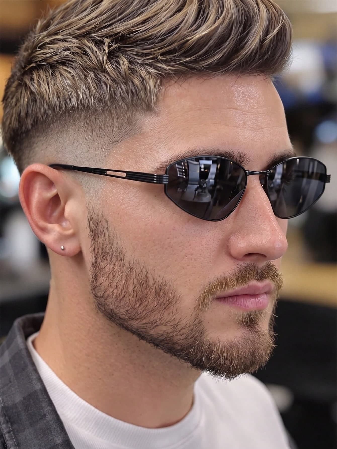 1 Pair Men's Metal Cat Eye Fashion Personalized Fashion Glasses