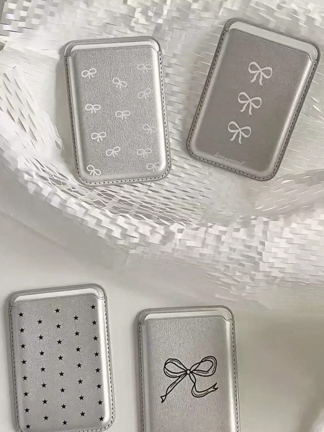 New Style Strong Magnetic Card Holder MAGsafe Compatible WIth Apple 17/16/15/14/13/12/11 Back Adhesive Cute Personalized Meal Card Slot Sleeve Custom