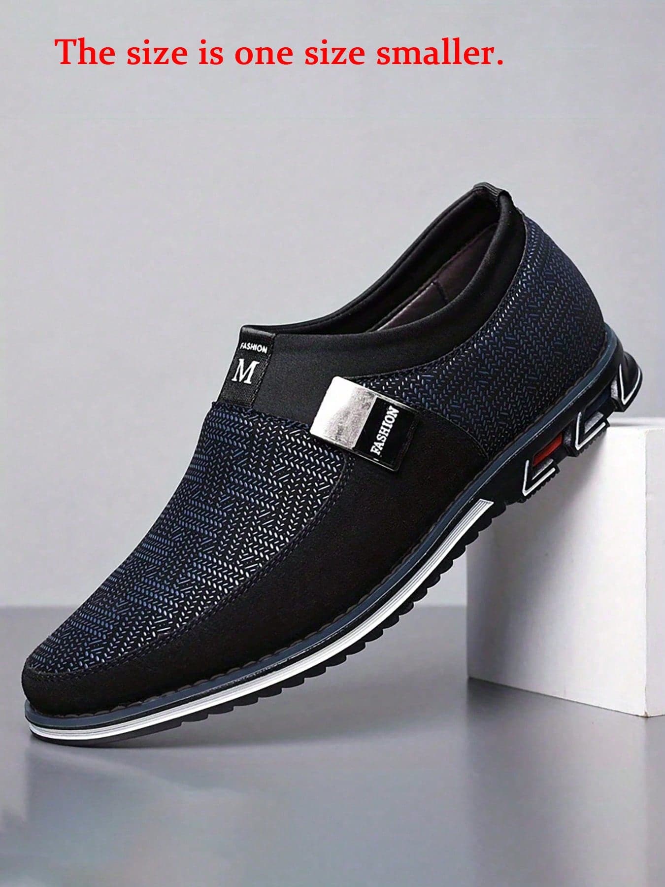 OBOVAY [Men's Sports Casual Sneakers, Lightweight Breathable Sneakers, Fashionable PU Upper, Suitable For Work And Daily Wear, Run Small By One Size]