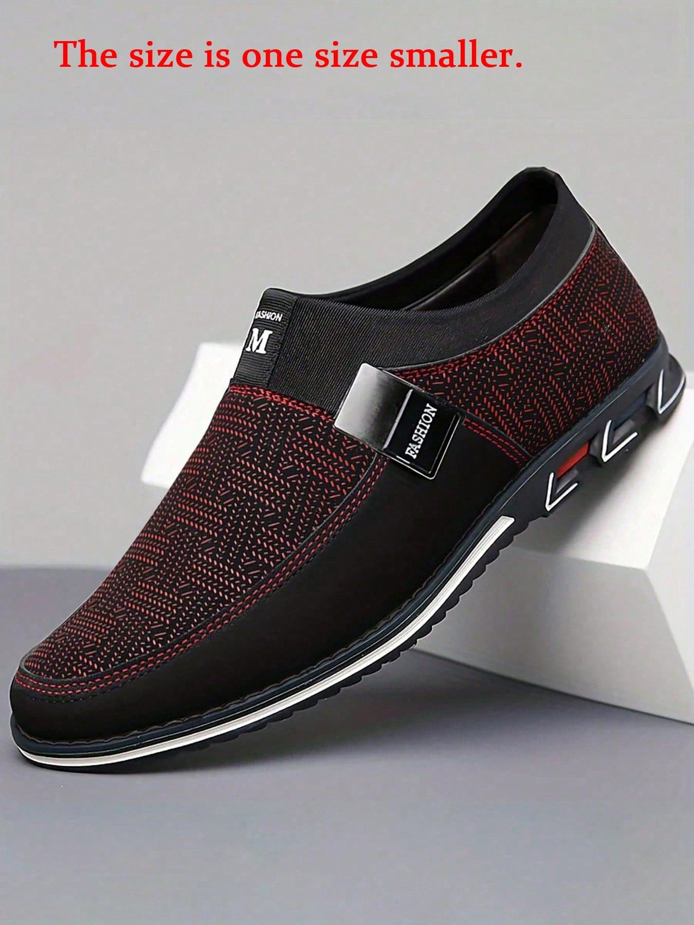 OBOVAY [Men's Sports Casual Sneakers, Lightweight Breathable Sneakers, Fashionable PU Upper, Suitable For Work And Daily Wear, Runs Small By One Size]