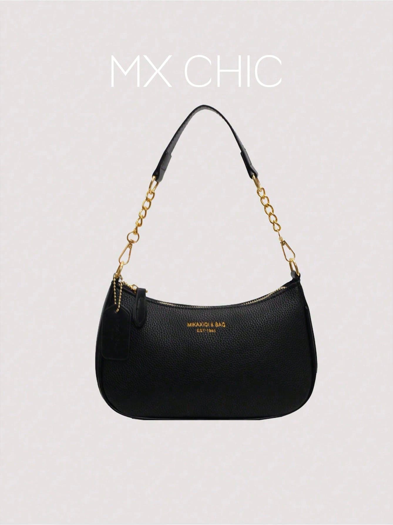 Women's Solid Color PU Leather Shoulder Bag, Multifunctional Crossbody Bag, Suitable For Commuting, Adjustable Strap