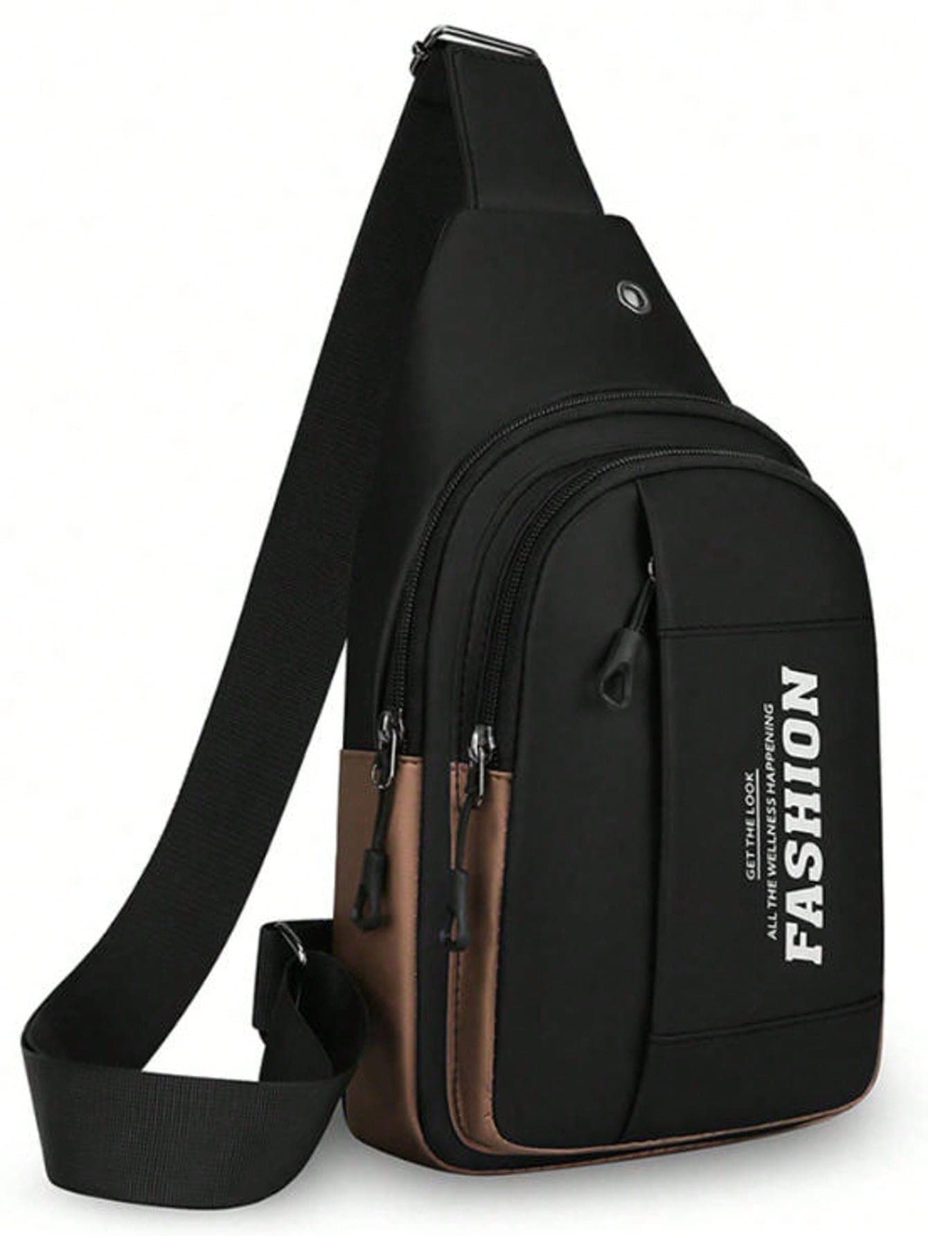 New Fashion Men's Chest Bag, Casual Business Large Capacity Chest Backpack, Versatile Sports Crossbody Bag