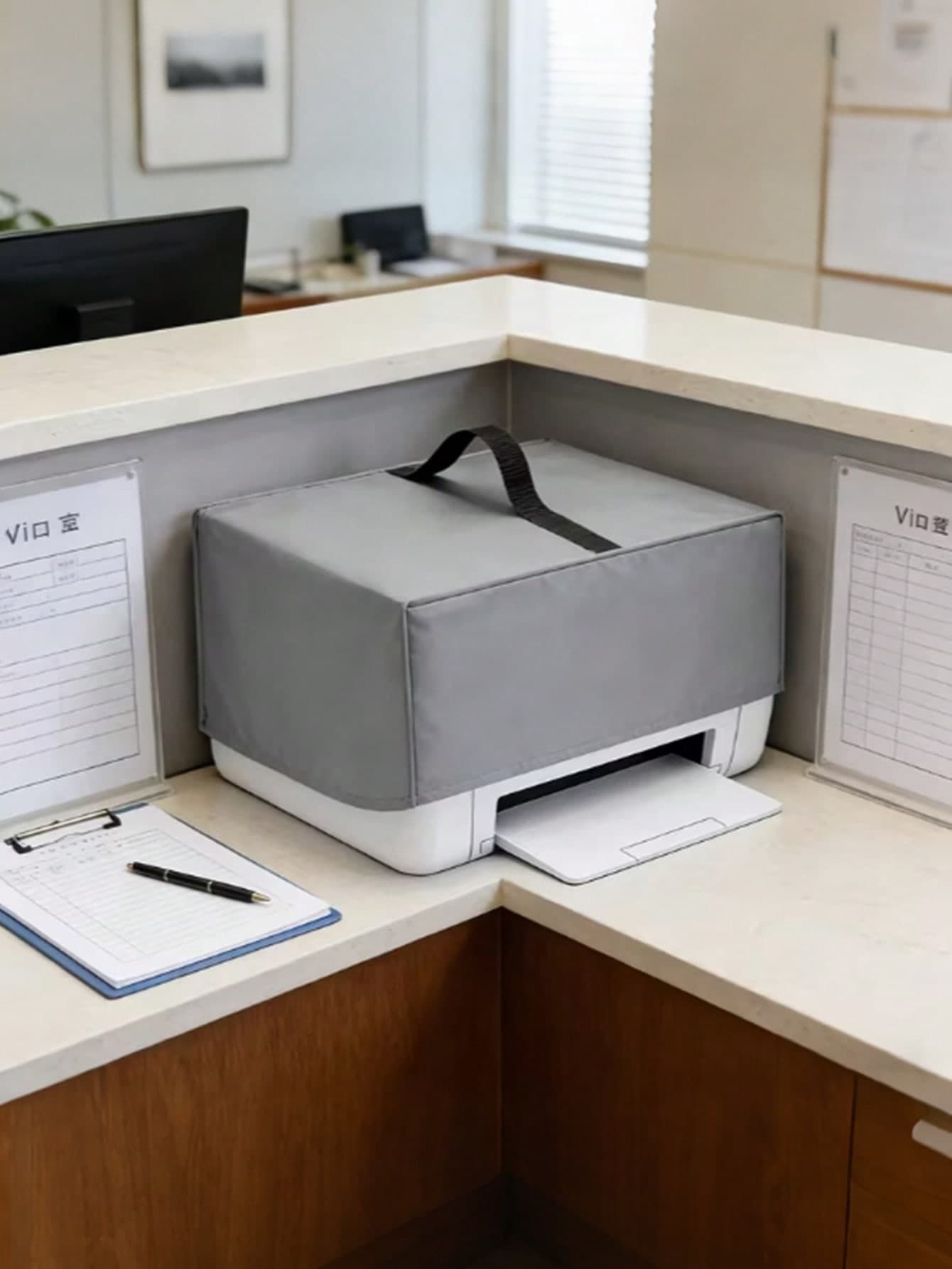 1Pc S/M/L Printer Dust Cover Anti-Static, Dustproof & Scratchproof Protective Cover Fits For Printers, Scanners, Copiers Suitable For Home & Office Use, Reinforced Top Handle Design And Foldable Storage