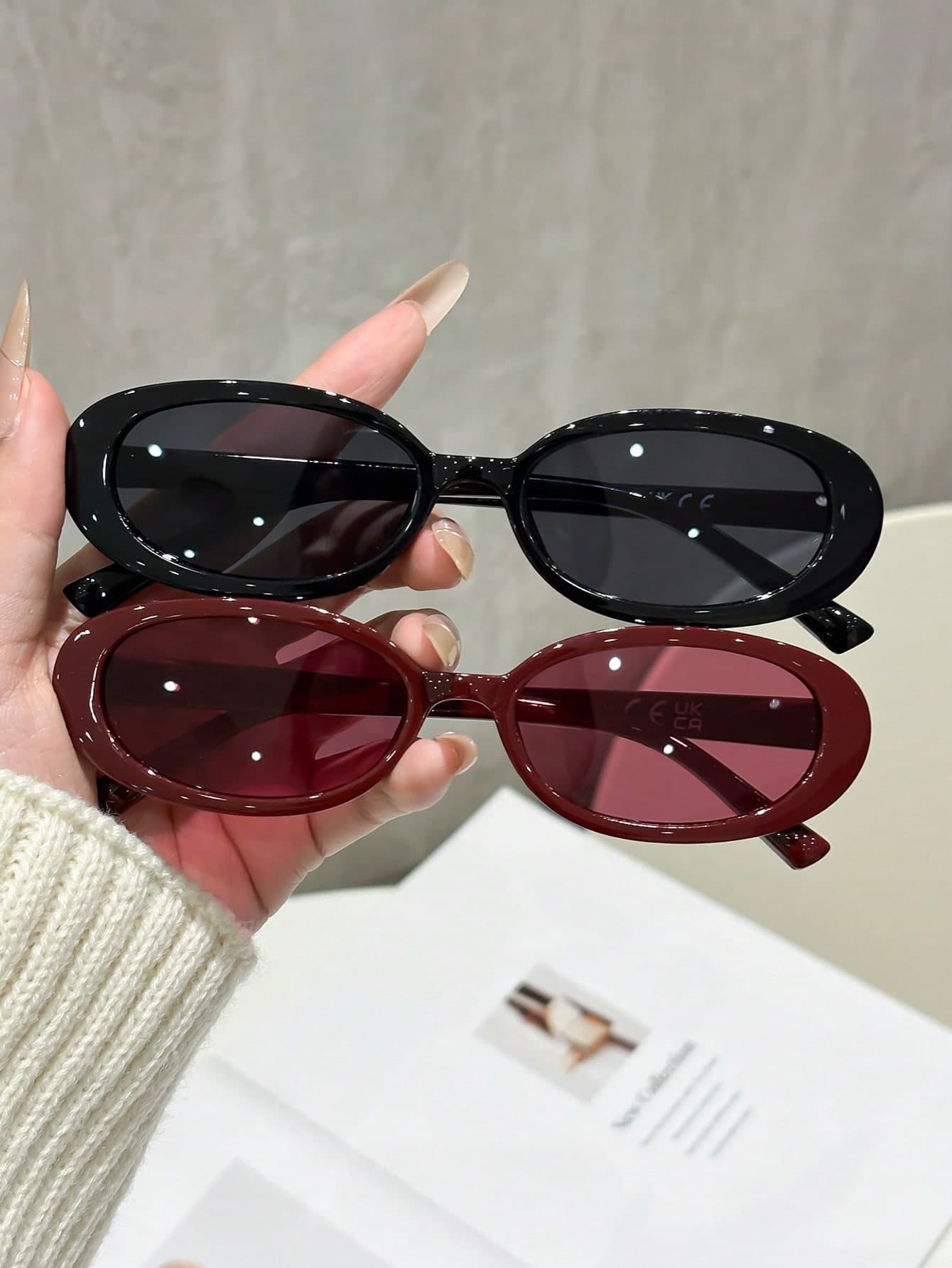 2pcs Fashion Minimalist Ins Style Popular Design Women's Fashion Glasses, Suitable For Holiday Gifts, Shopping, Summer Beach Party, Street Photography, Music Festival, Tropical Beach Vacation, Family Outings, Fashion Accessories, Suitable For All Face Shapes