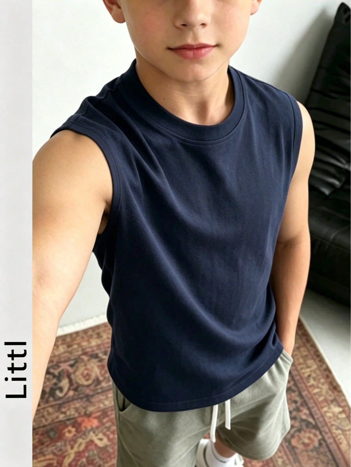 Boys & Teenage Students Casual Crew Neck Sleeveless Tank Top, Cool & Stylish, Spring/Summer