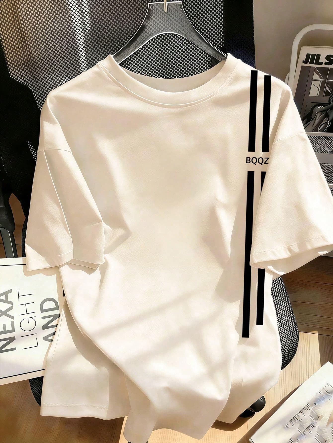 [Brazil Targeted]1pc Printed Pullover Short Sleeve T-Shirt, Student Young Kids Clothing, Summer Top For Children