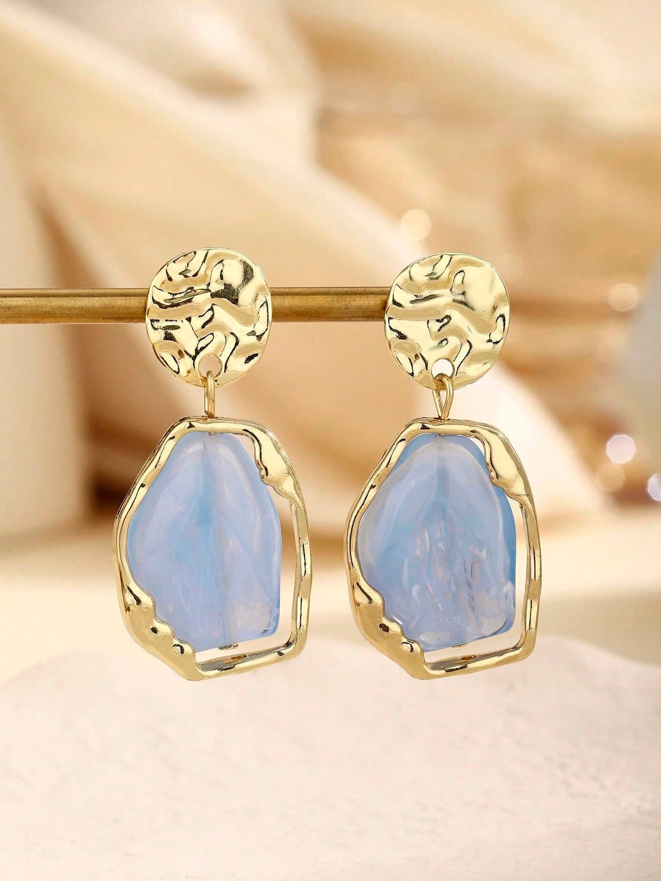 1 Pair Bohemian Luxury High-End Minimalist Resin Fashion Classic Versatile Earrings