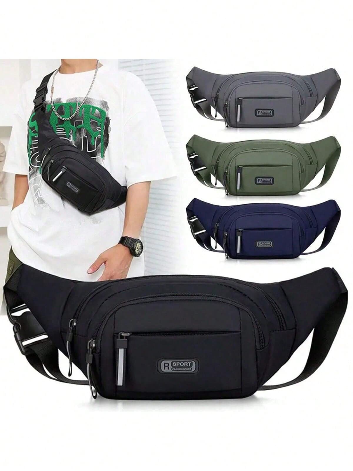 New Pure Canvas Slim Waist Bag Phone Waist Bag Men's Sports Outdoor Casual Running Anti-Theft Ultra-Invisible Christmas Autumn College Men's Bag Waist Bag Chest Bag Crossbody Bag Gift Hiking Student Large Capacity Multi-Functional Portable Fashion Casual Vacation Chest Bag Waist Bag Men's Storage Bag