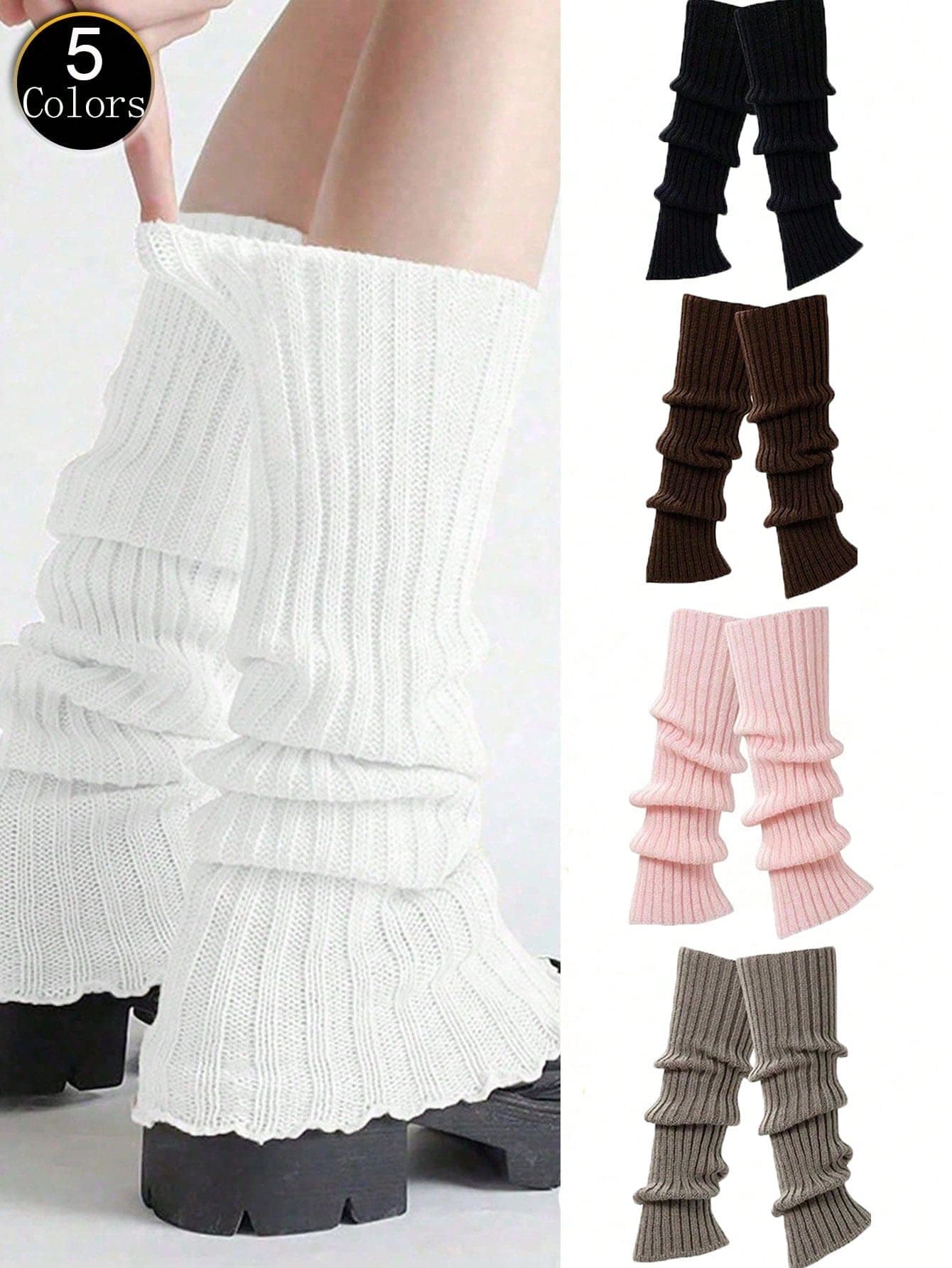 1 Pair Women's Autumn/Winter Fashion Socks, JK Outdoor Socks, Warm Leggings, Slim Fit Boots, Casual Street Style Sexy Knitted Socks, Spring/Autumn/Winter