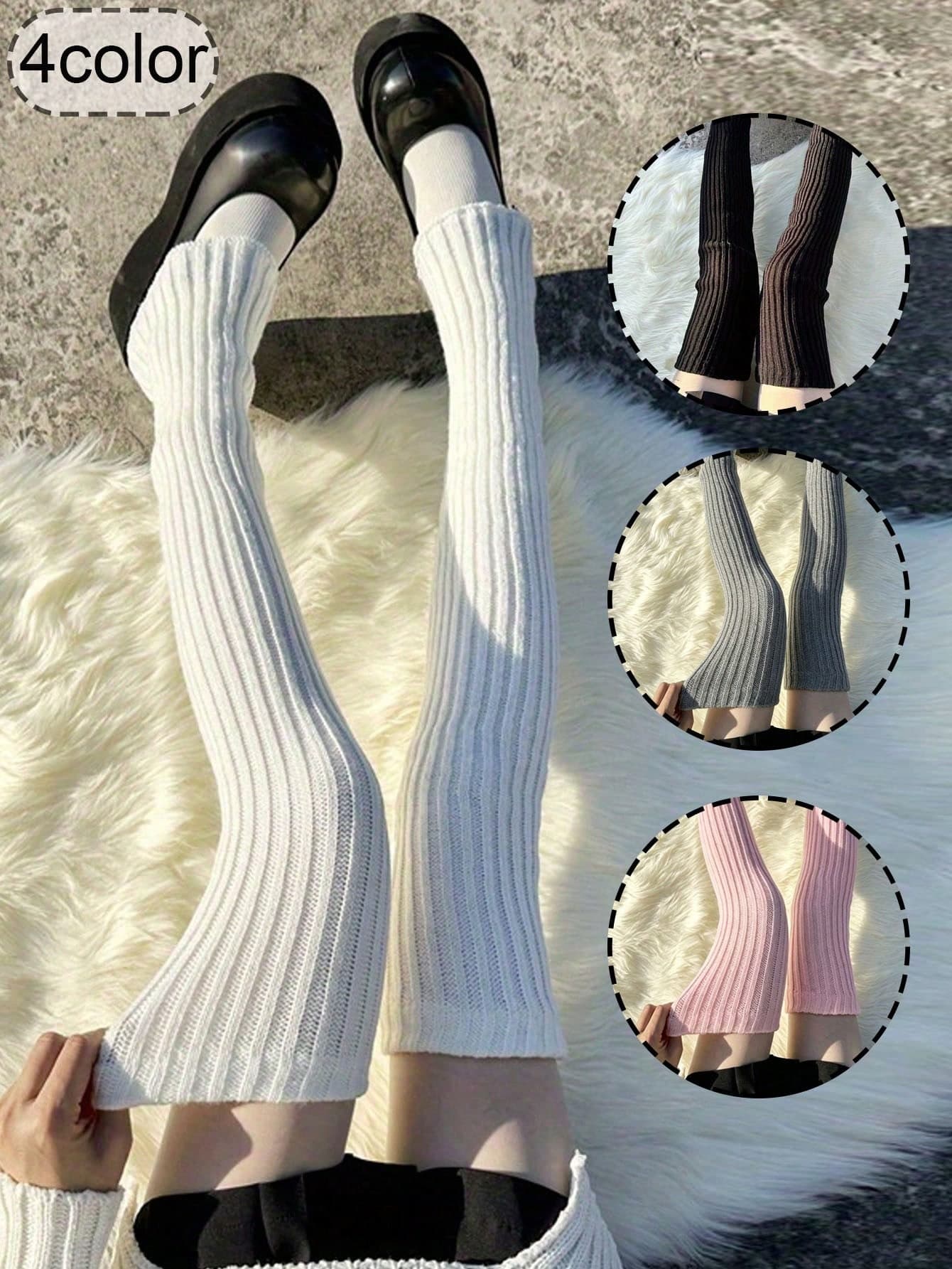 1 Pair Of Women's Y2K Style Thick Leggings - 70cm Long Leggings. Warm And Comfortable, Suitable For Lounging And Casual Wear. Hand Wash Only. Comfortable Plush Leggings With A Simple Design And Soft Texture. Leggings/Y2K Leggings. Runway Style.