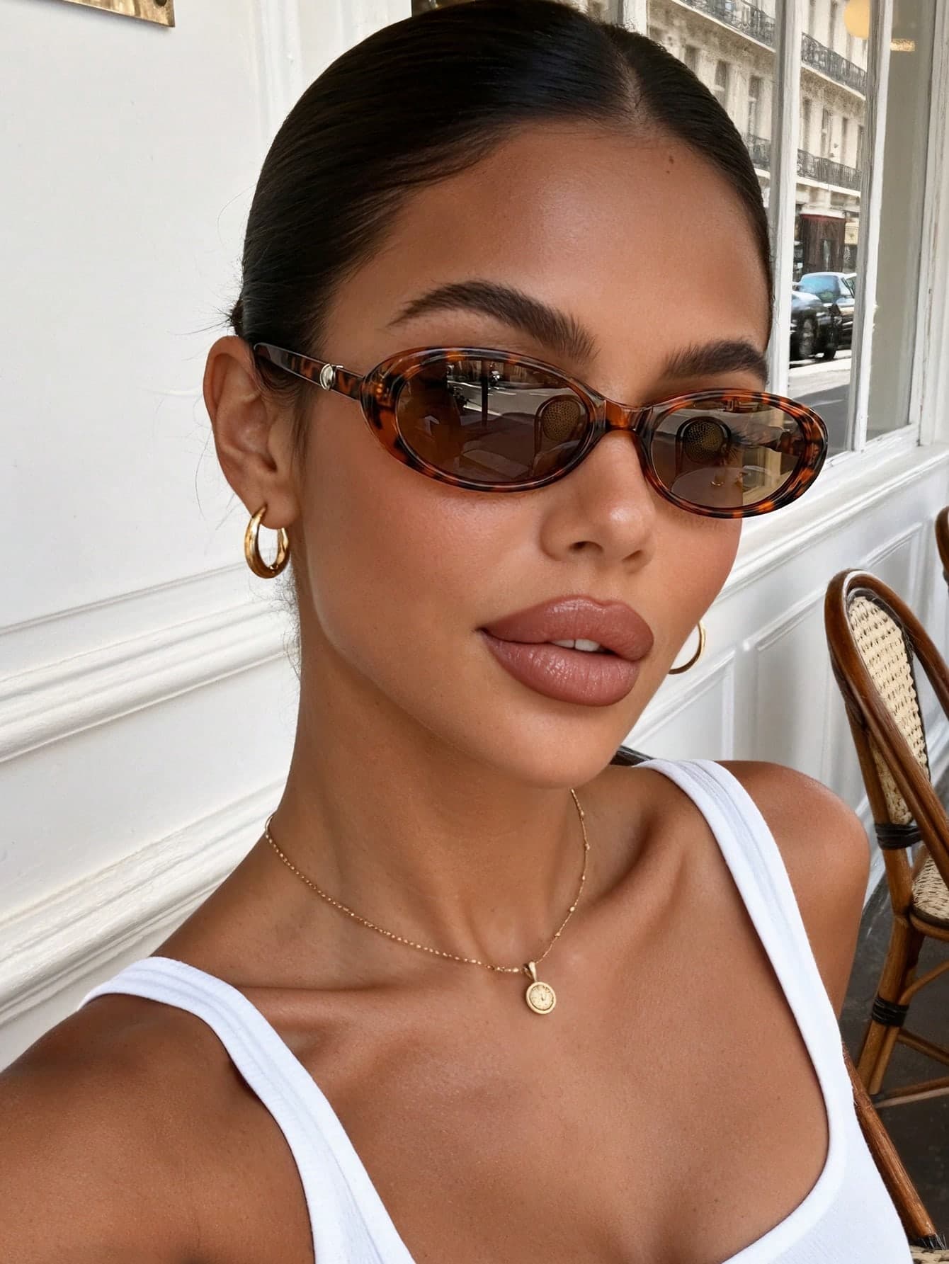 1 Pair Fashion Y2K Square Frame Cute Retro Sports Fashion Glasses, Suitable For Women's Daily Wear, Beach Accessory