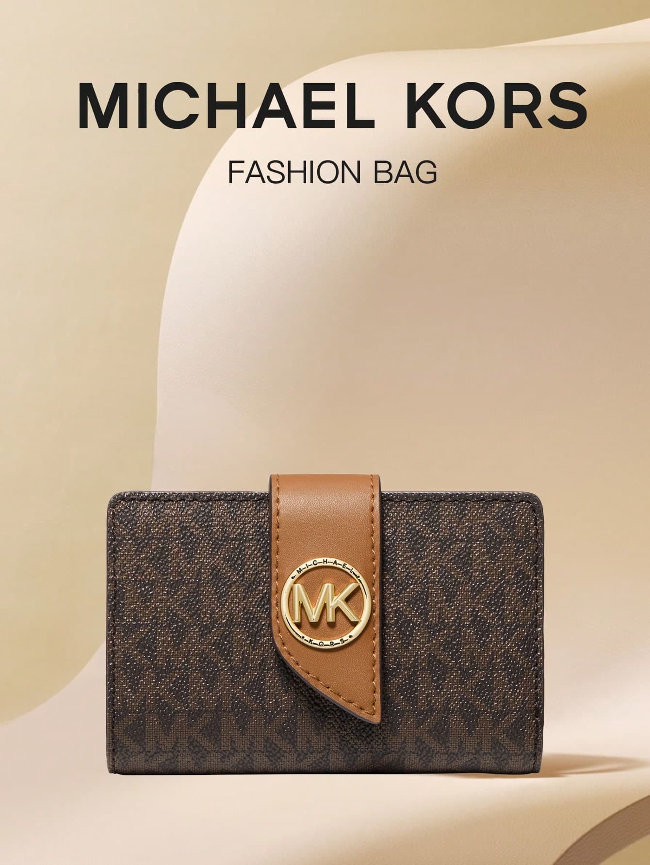 Michael Kors GREENWICH Wallet For Women RFID Blocking Womens Wallet Bifold Card Holder With ID Window Gift For Women