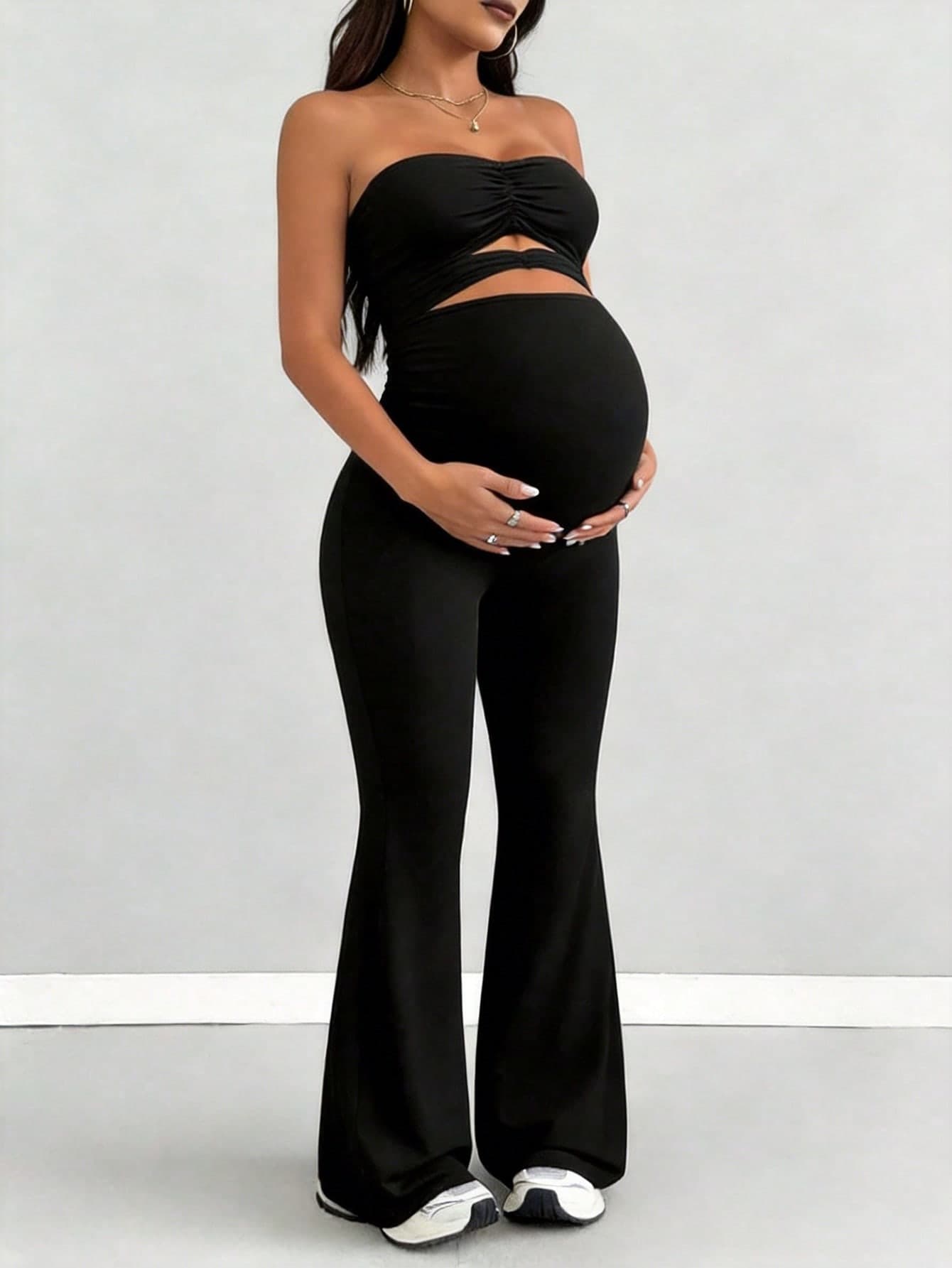 Parara Maternity Jumpsuit Pants, Comfortable And Fashionable Maternity Jumpsuit Black Summer